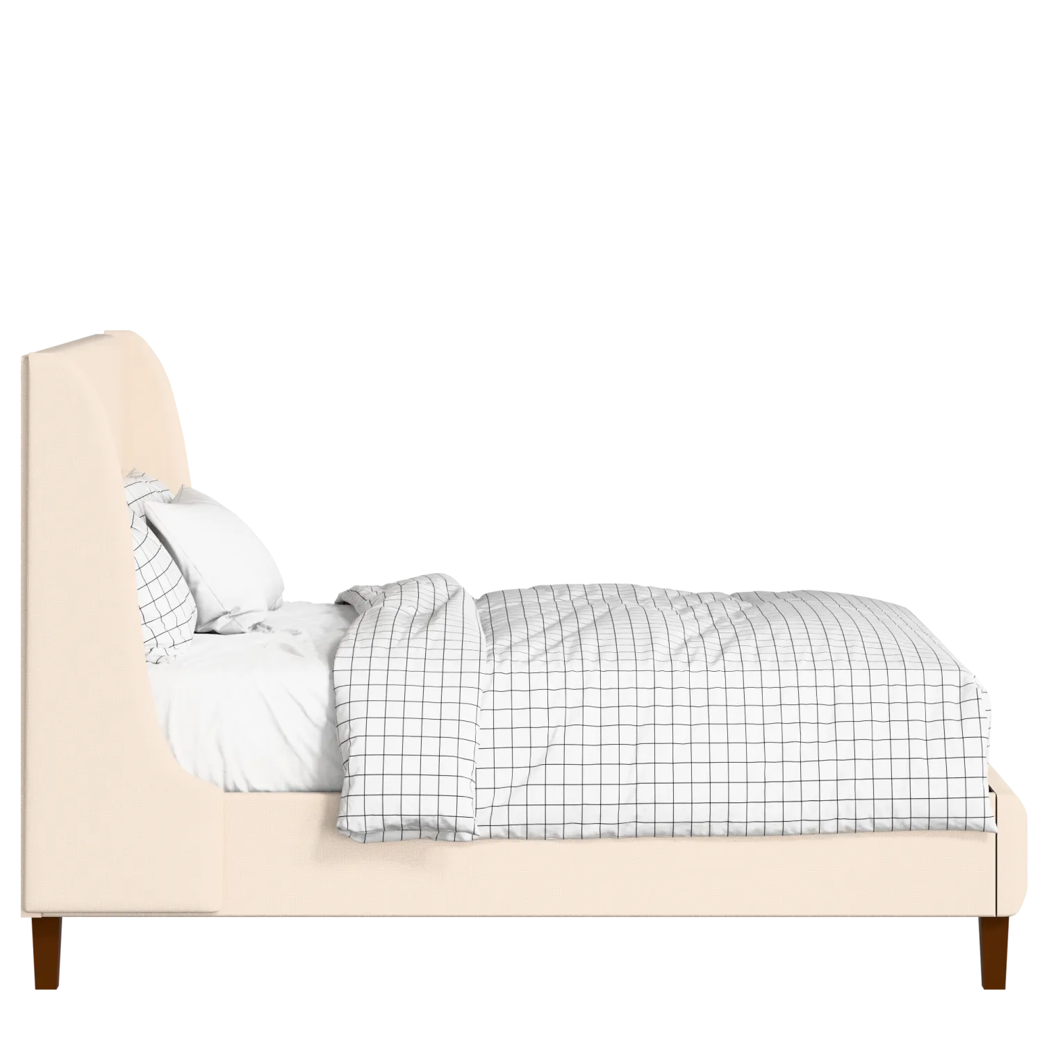 Holywell upholstered bed in Silver fabric with Juno mattress