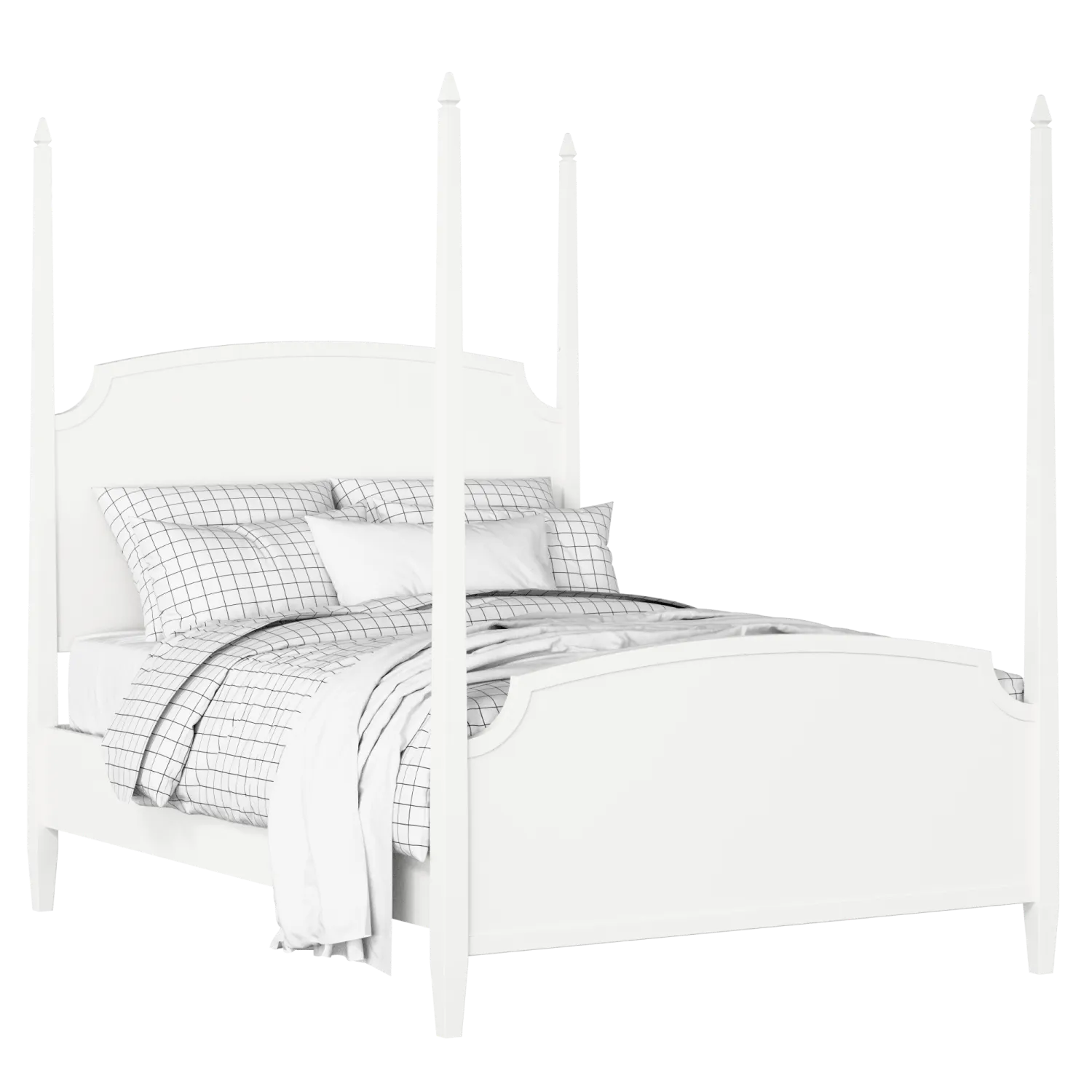 Austin houten bed in wit met matras