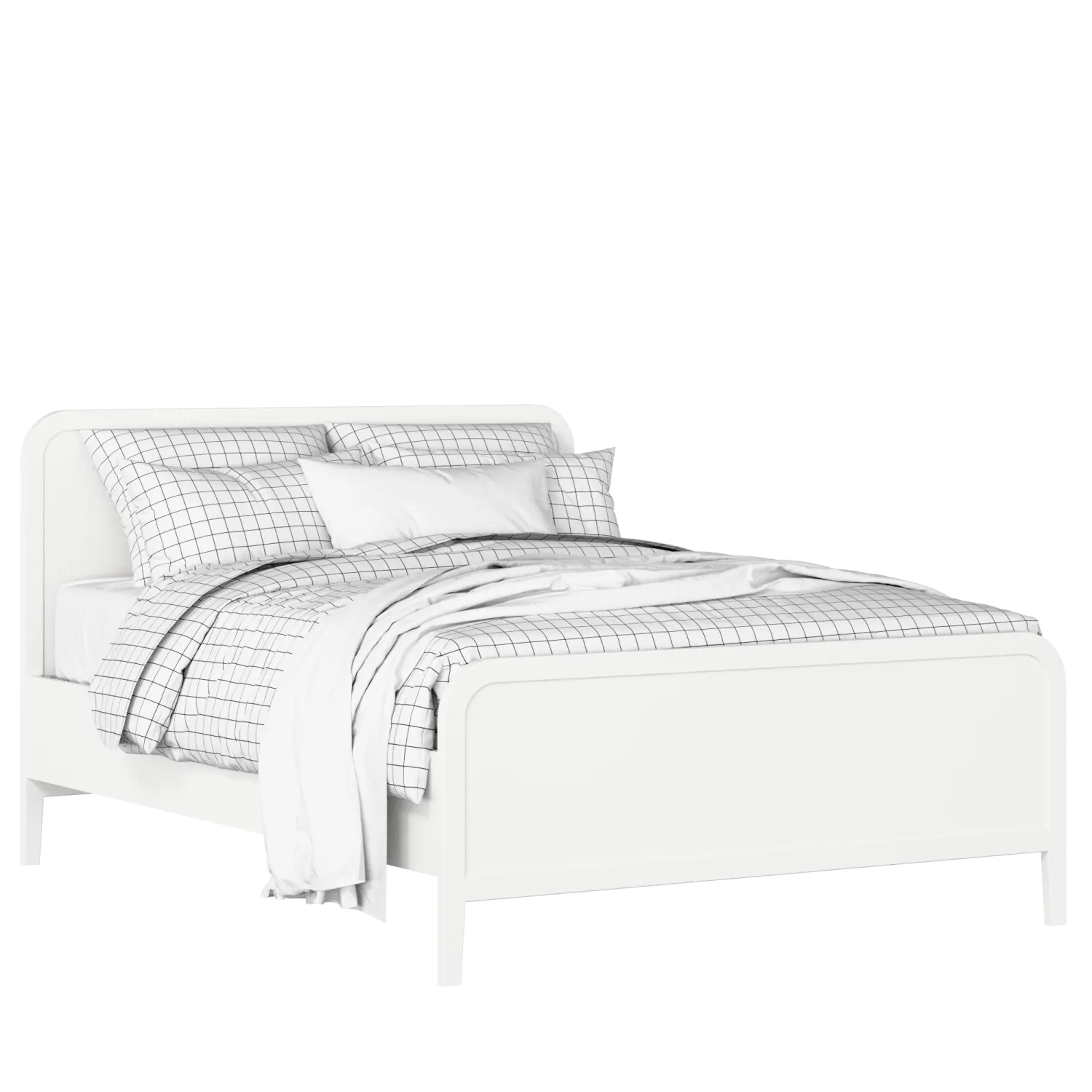 Keats letto in legno bianco con materasso