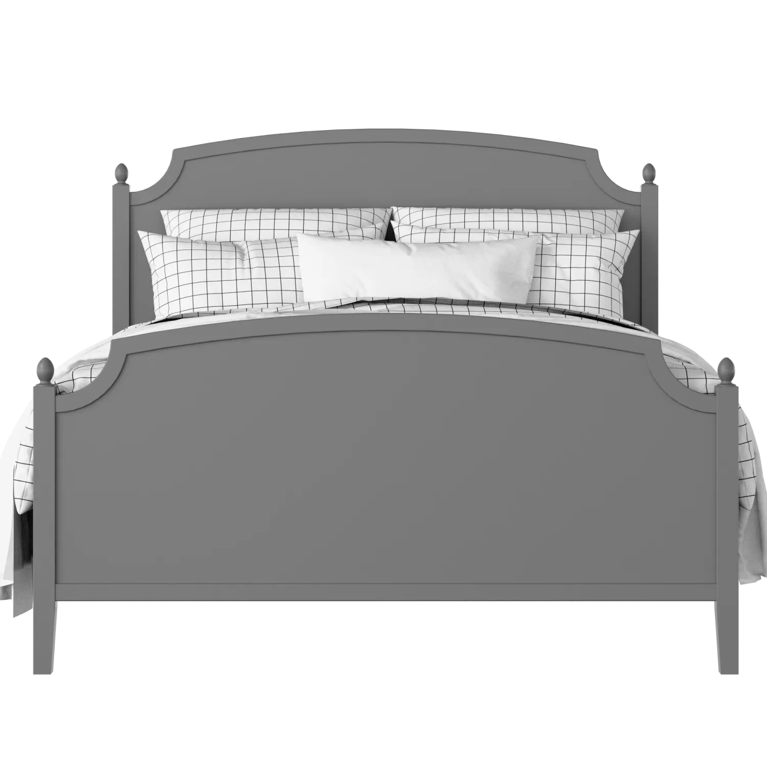 Kipling painted wood bed in grey with Juno mattress