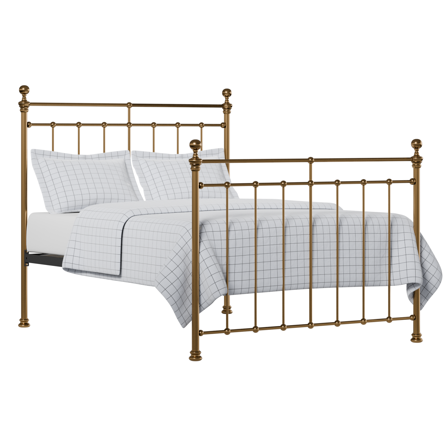 Blyth lit en laiton avec matelas