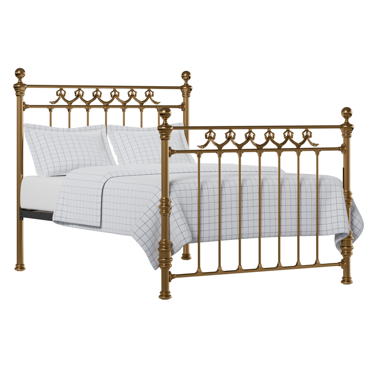 Braemore brass bed with Juno mattress