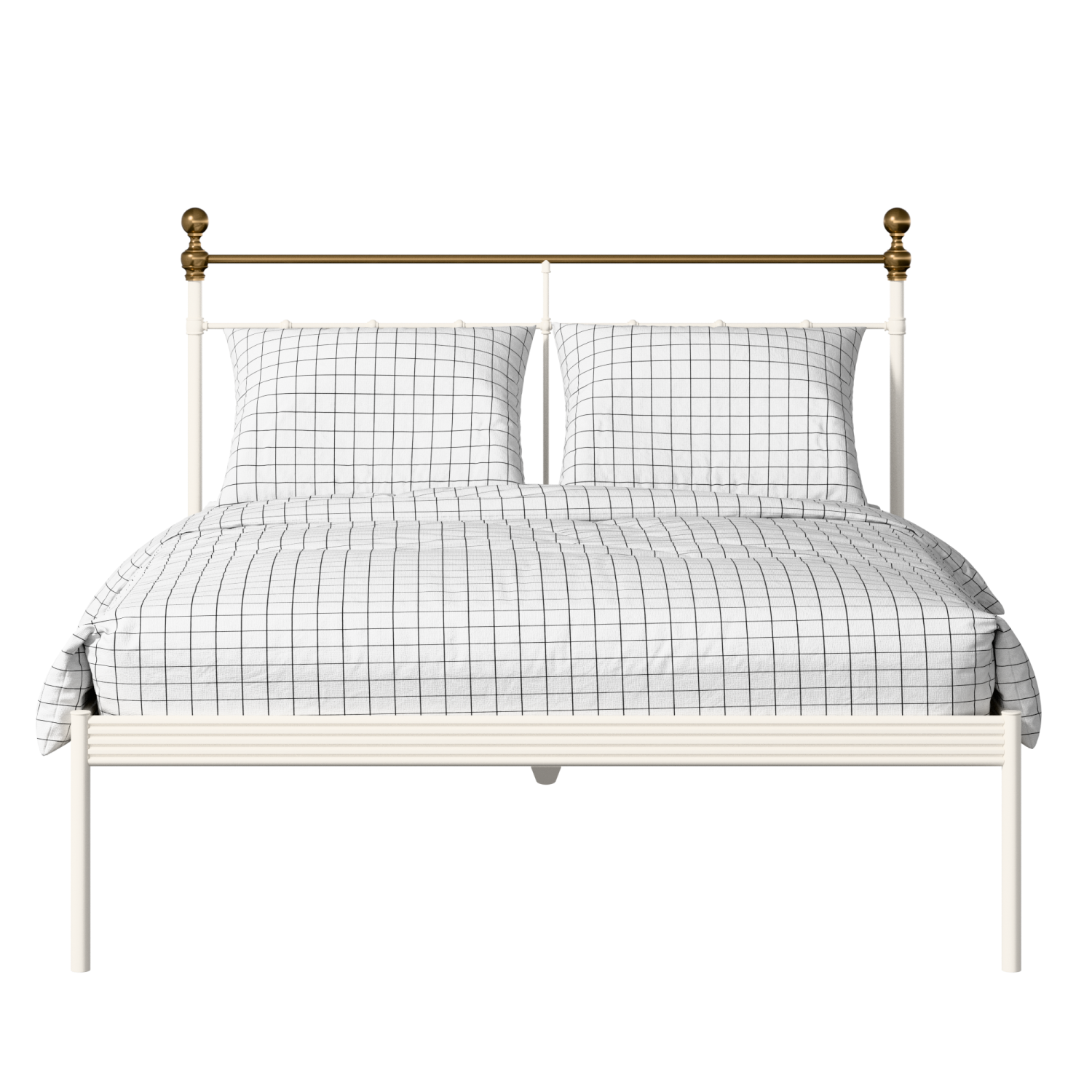 Iver iron/metal bed in ivory