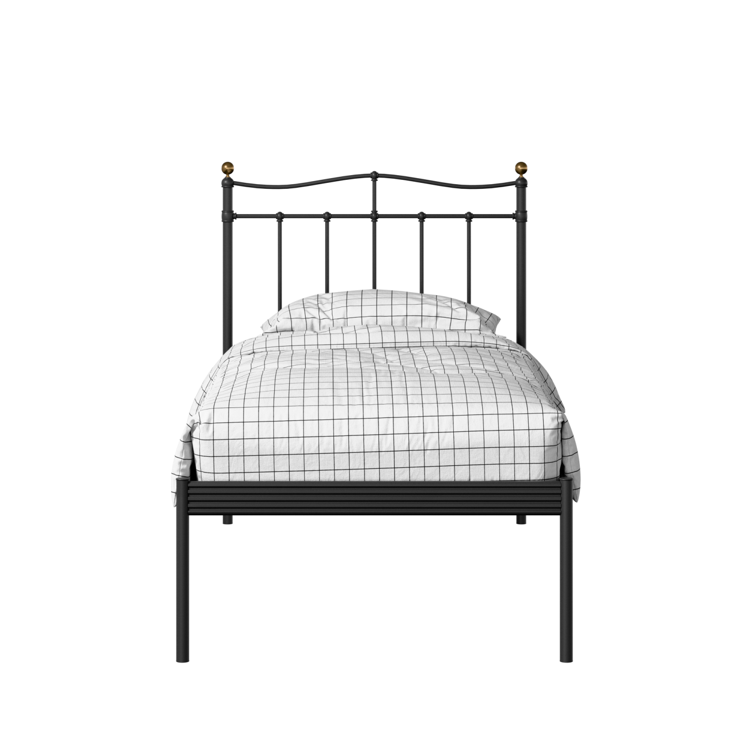 Lambeth iron/metal single bed in black