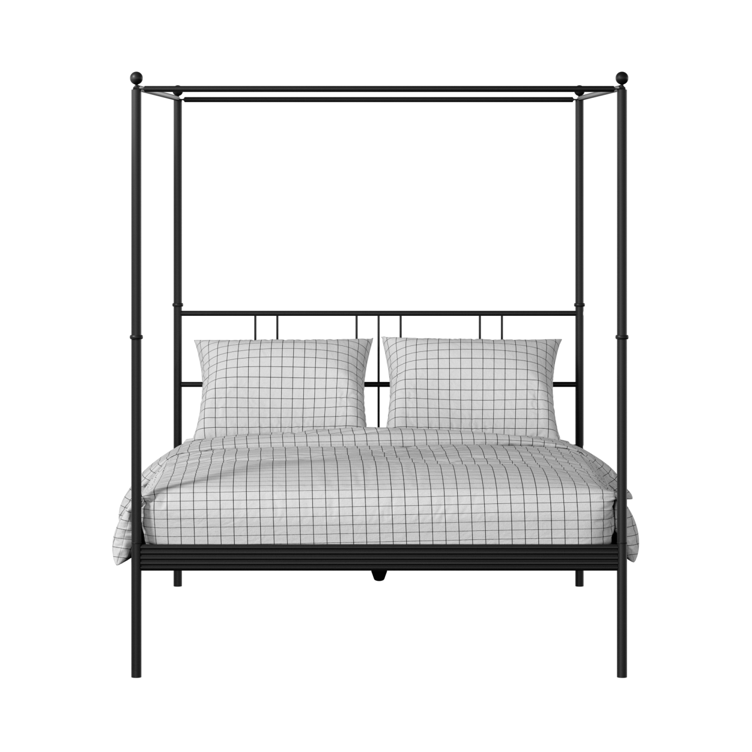 Perryn iron/metal bed in black