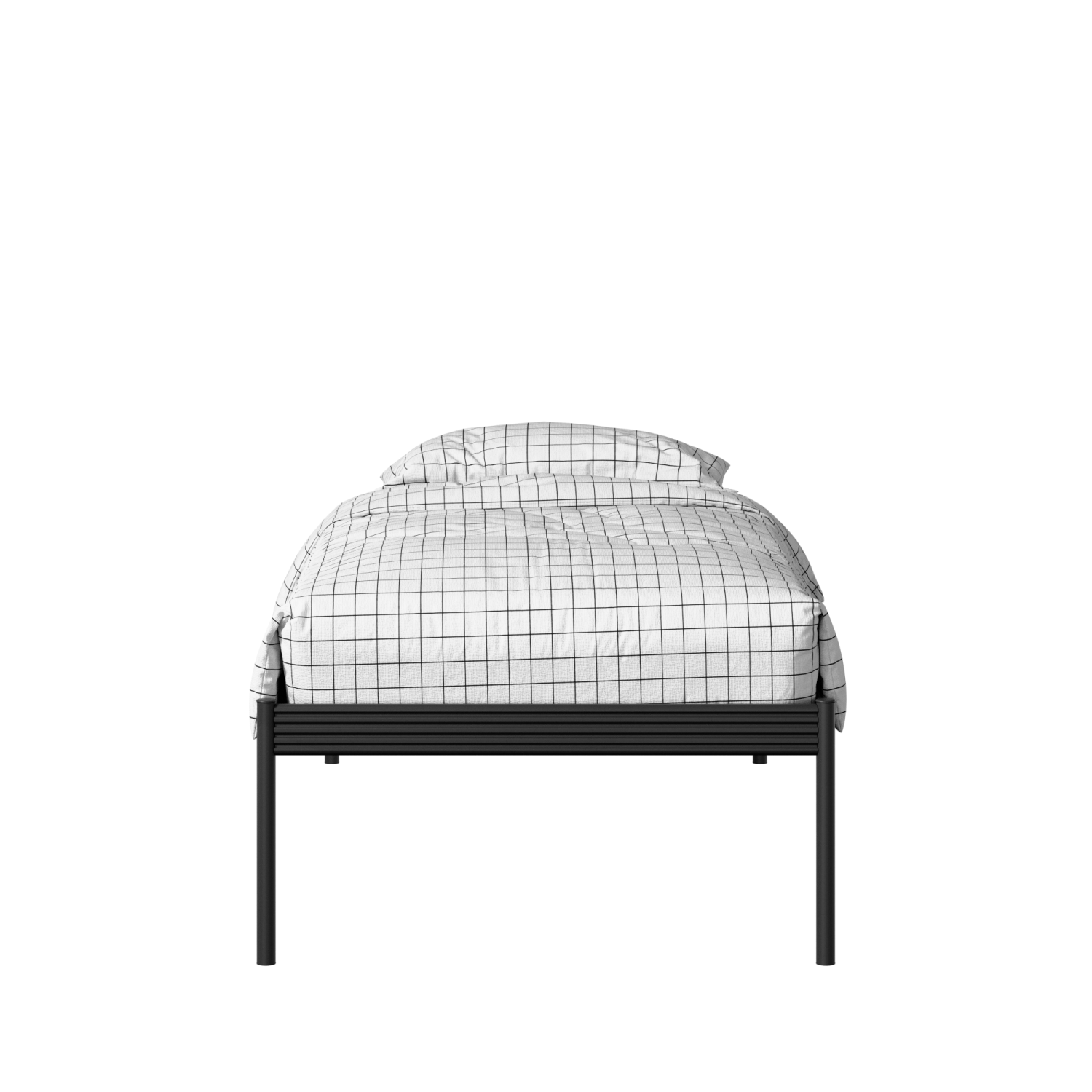 Pinner iron/metal single bed in black