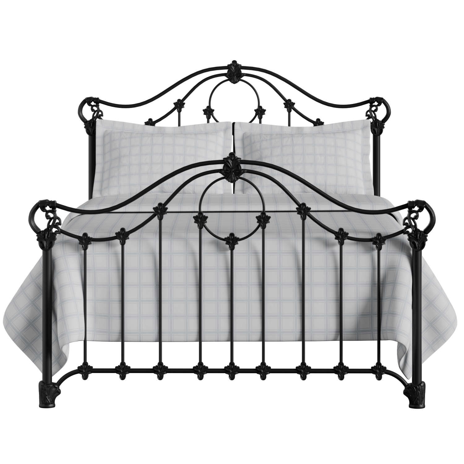 Alva iron/metal bed in black