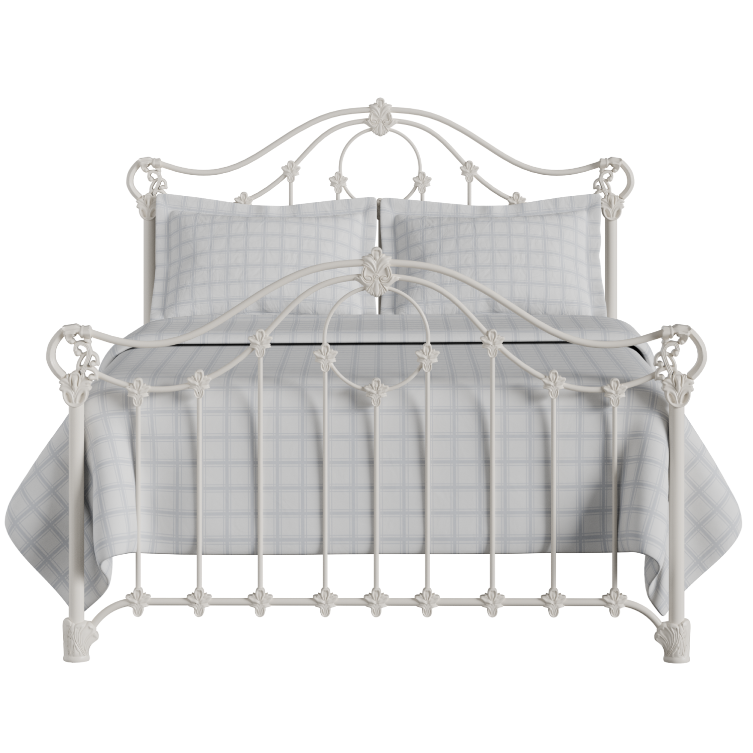 Alva iron/metal bed in ivory