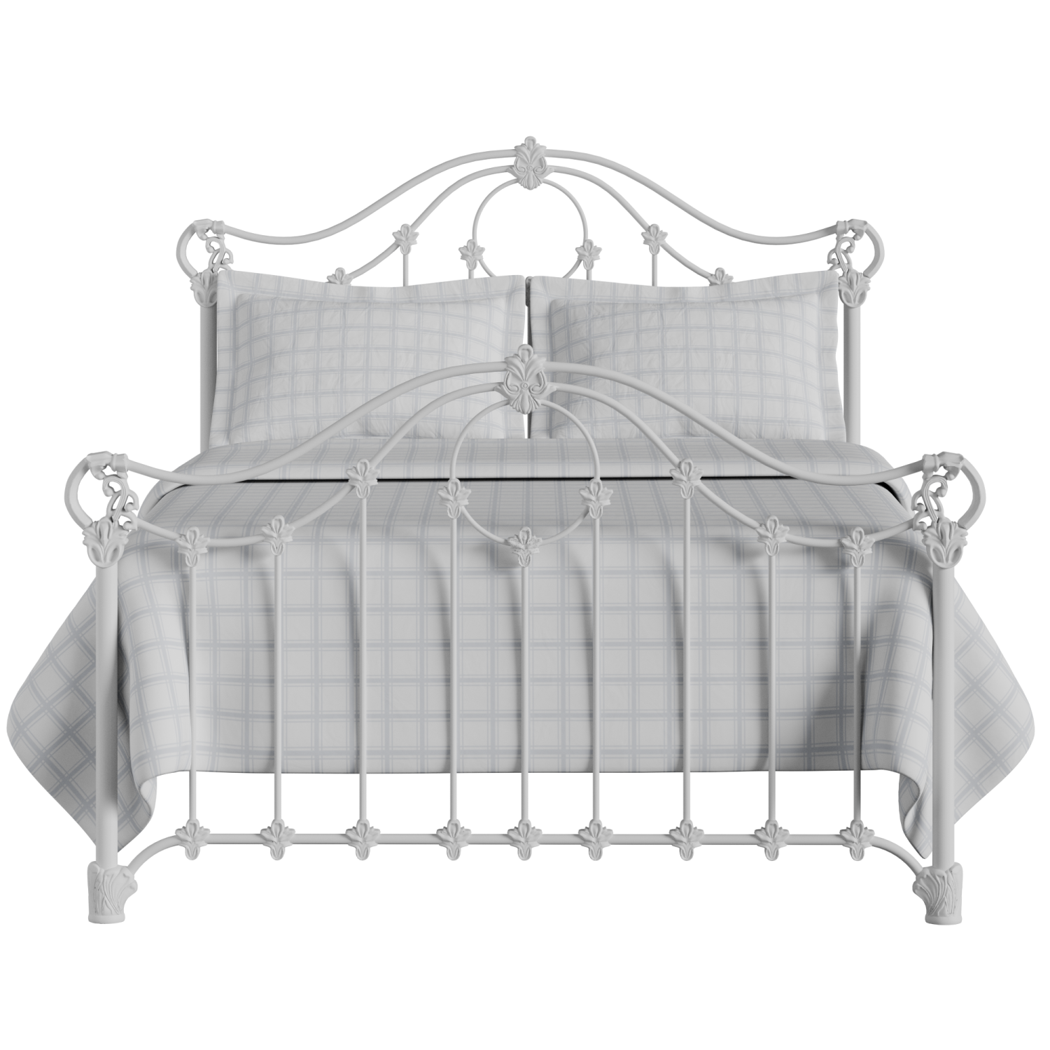 Alva iron/metal bed in white
