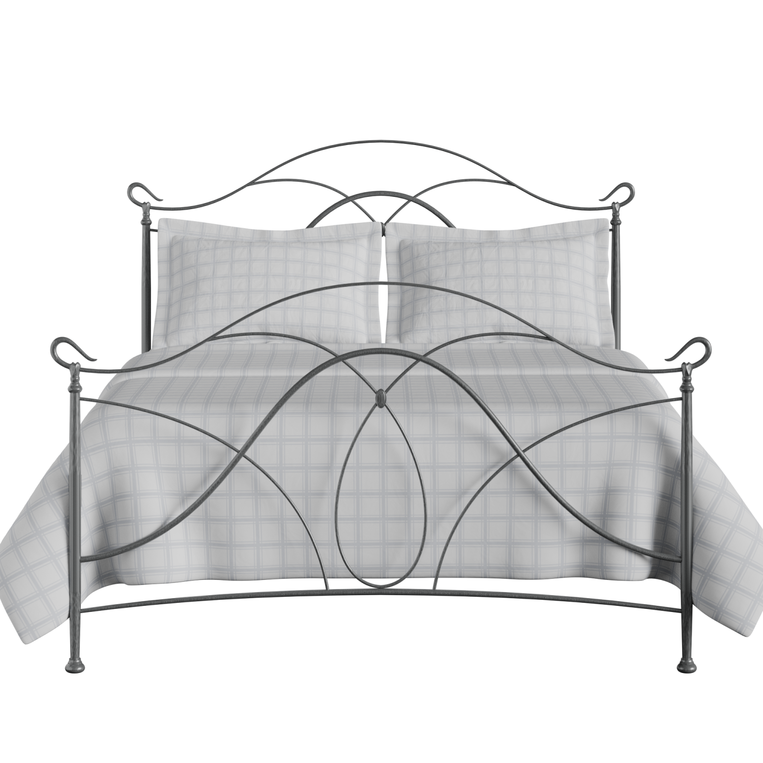 Ardo iron/metal bed in pewter