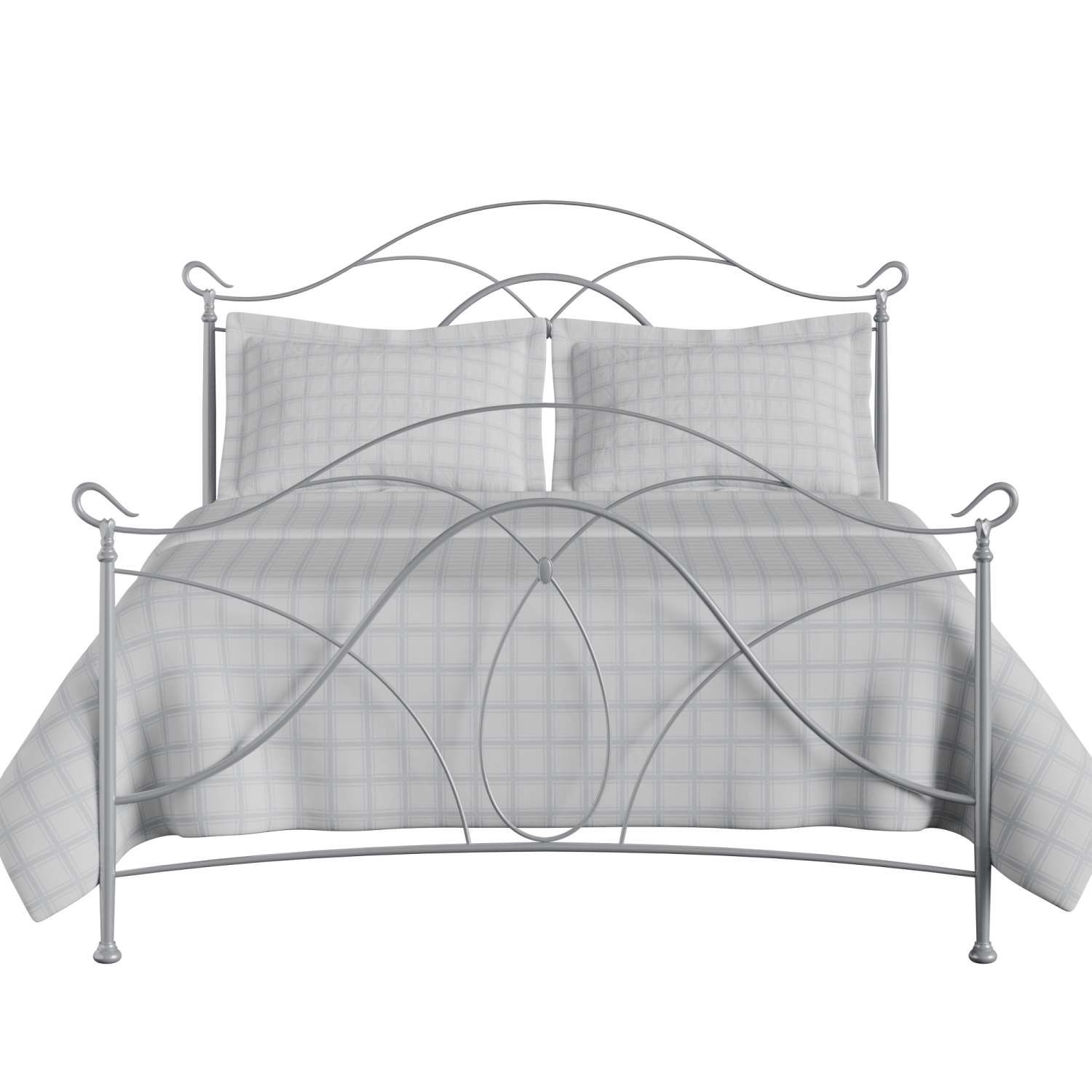 Ardo iron/metal bed in silver