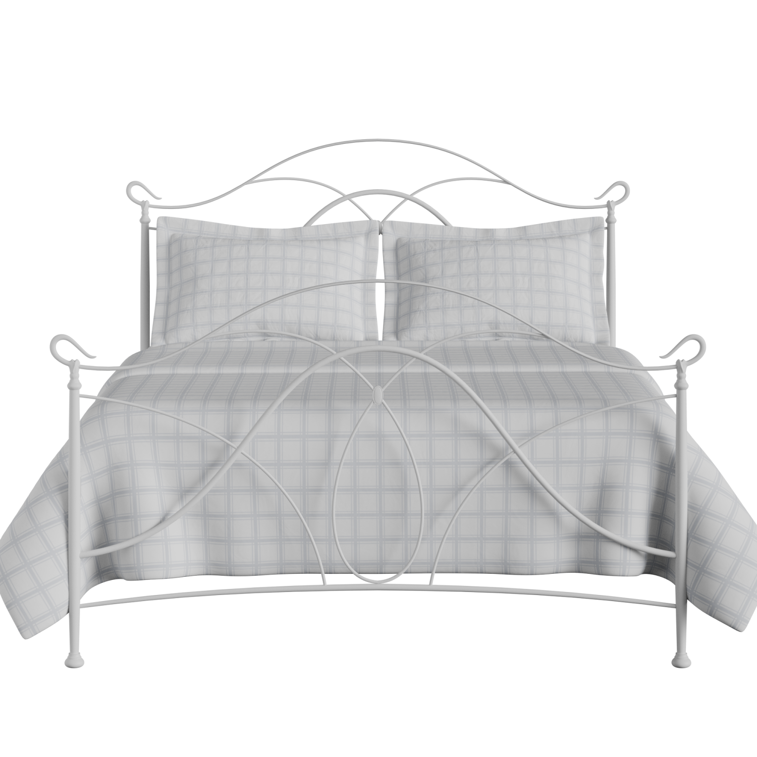 Ardo iron/metal bed in white