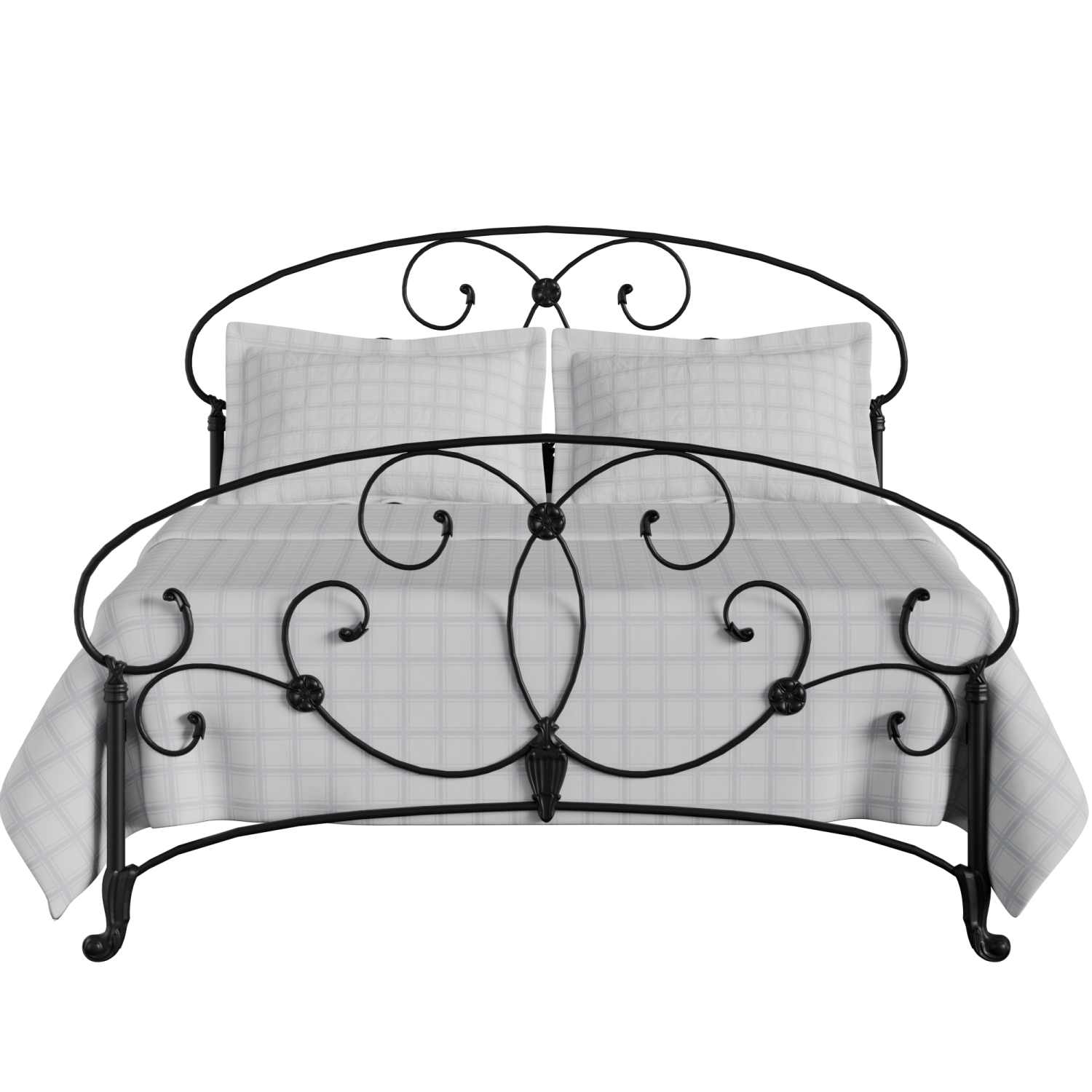 Arigna iron/metal bed in black