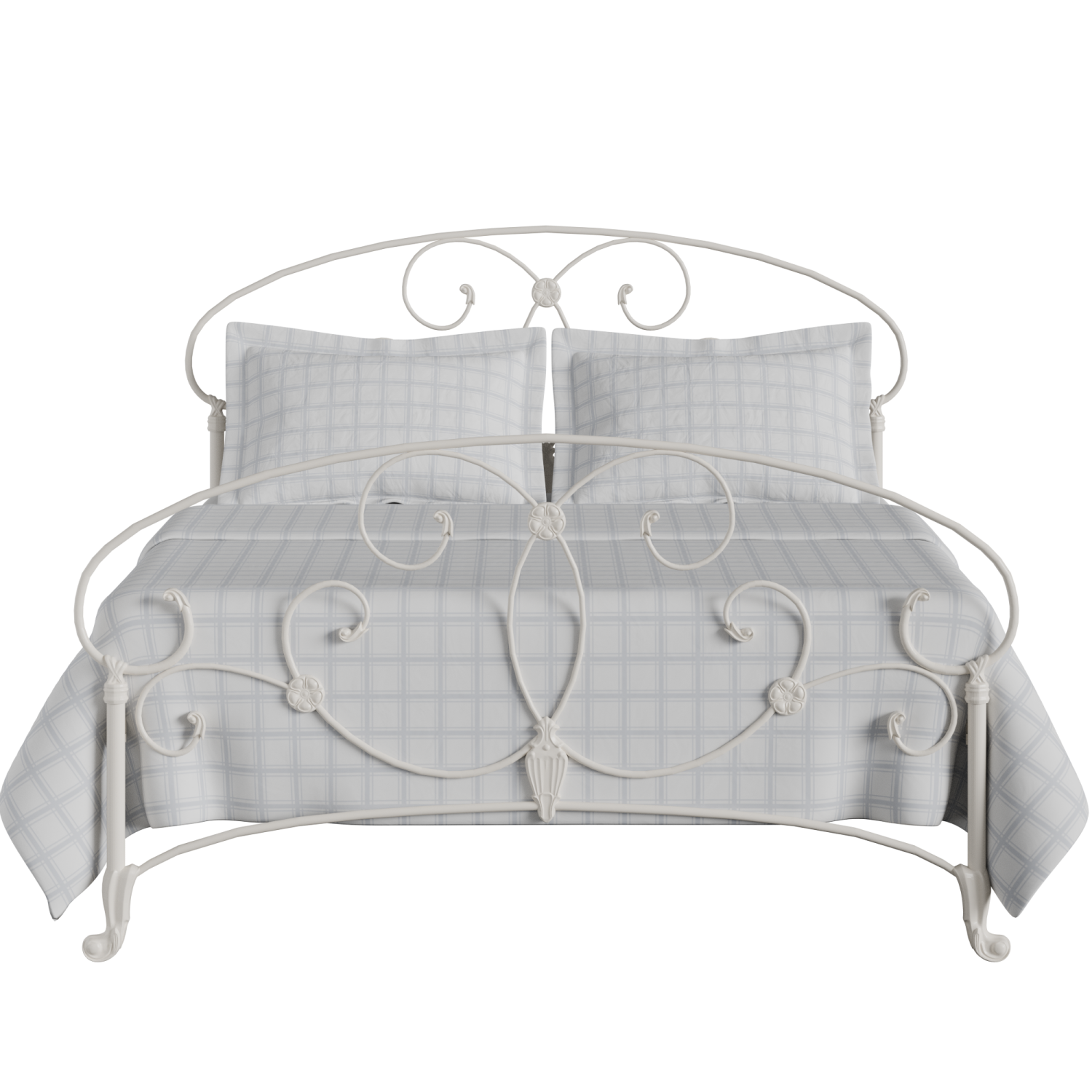 Arigna iron/metal bed in ivory