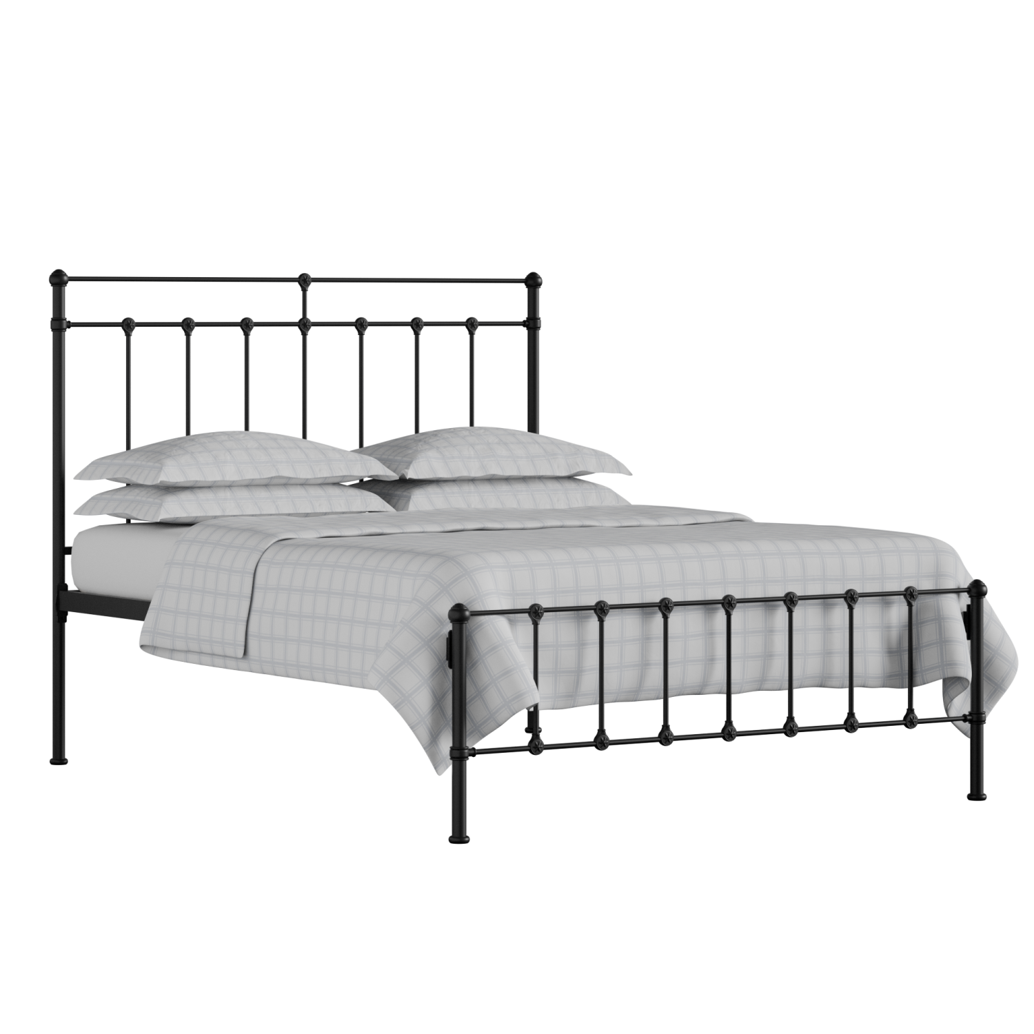 Ashley iron/metal bed in black with Juno mattress