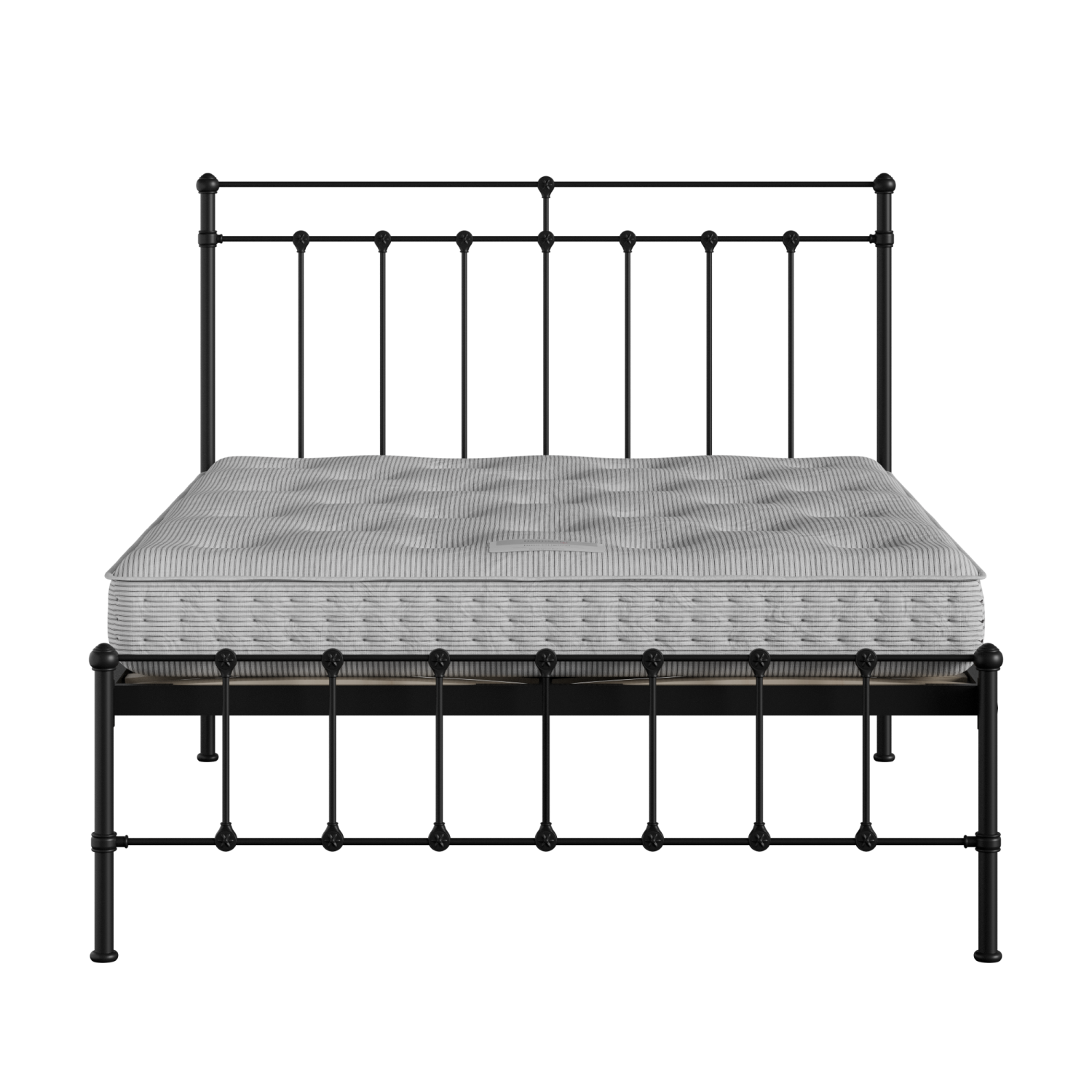 Ashley iron/metal bed in black with Juno mattress
