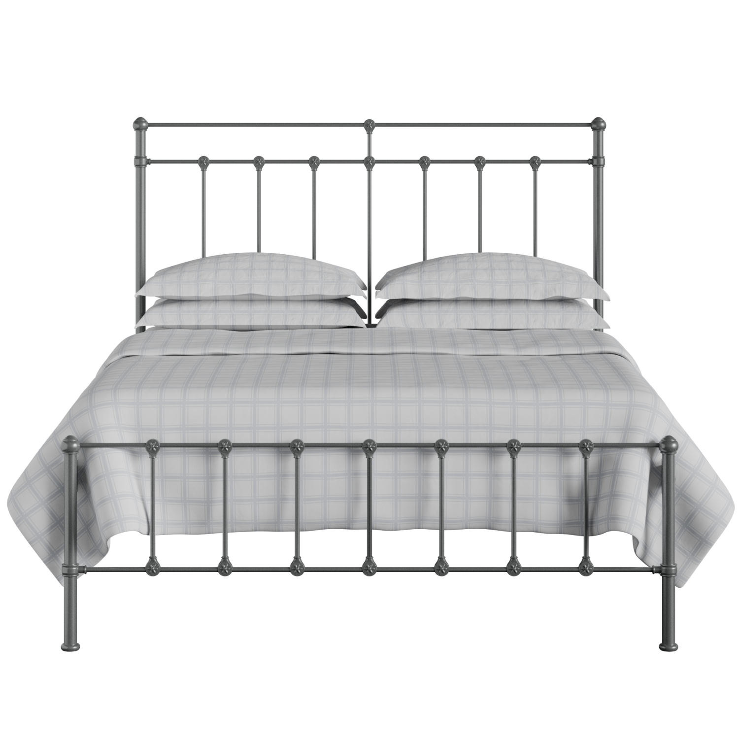 Ashley iron/metal bed in pewter