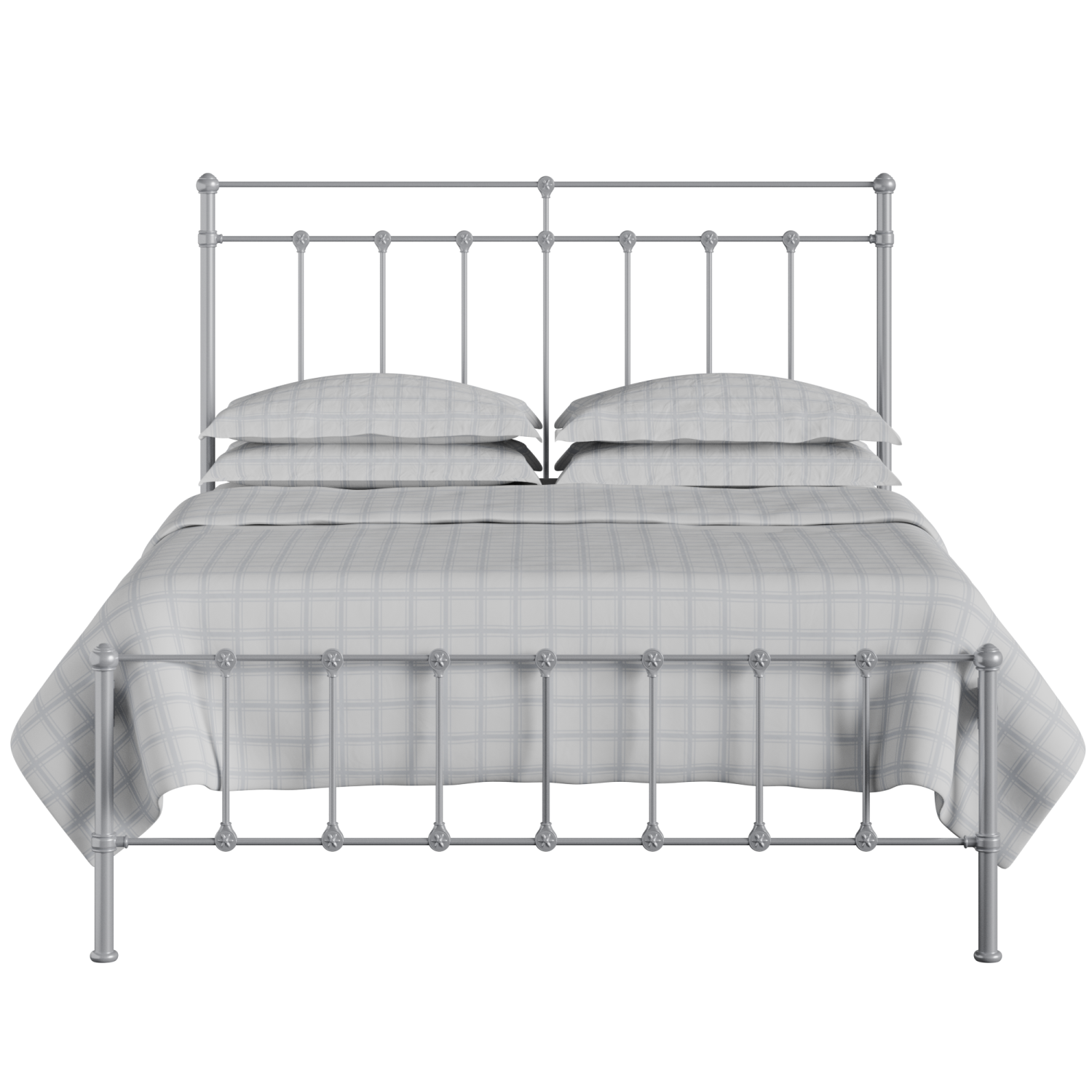Ashley iron/metal bed in silver