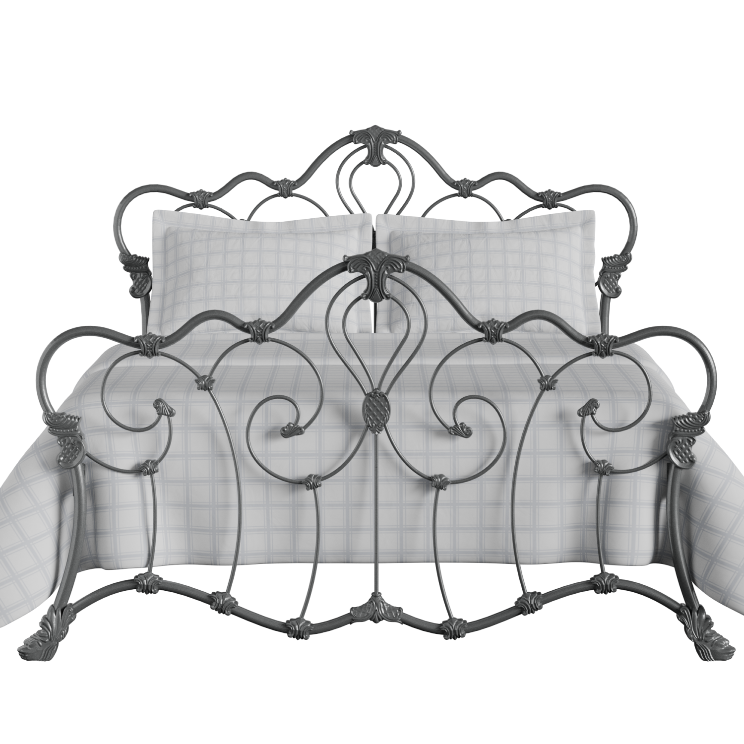 Athalone iron/metal bed in pewter