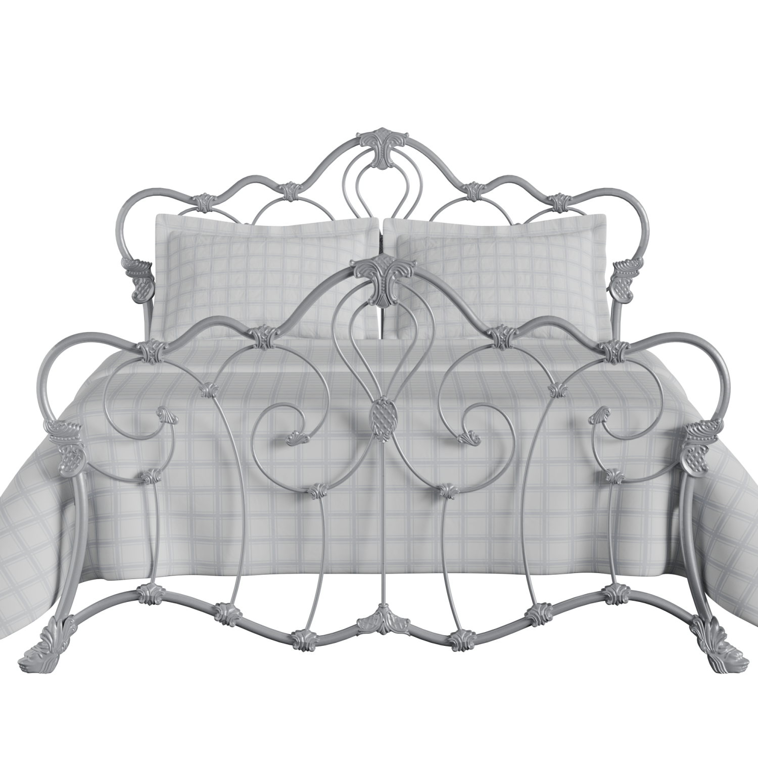 Athalone iron/metal bed in silver