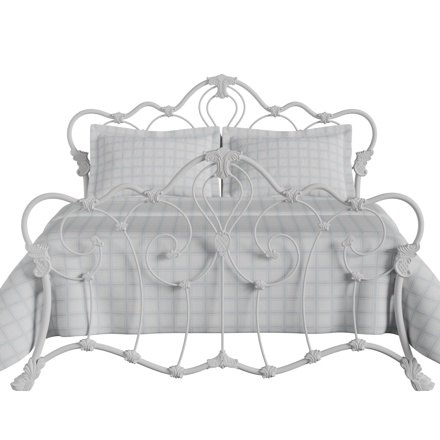 Athalone ijzeren bed in wit