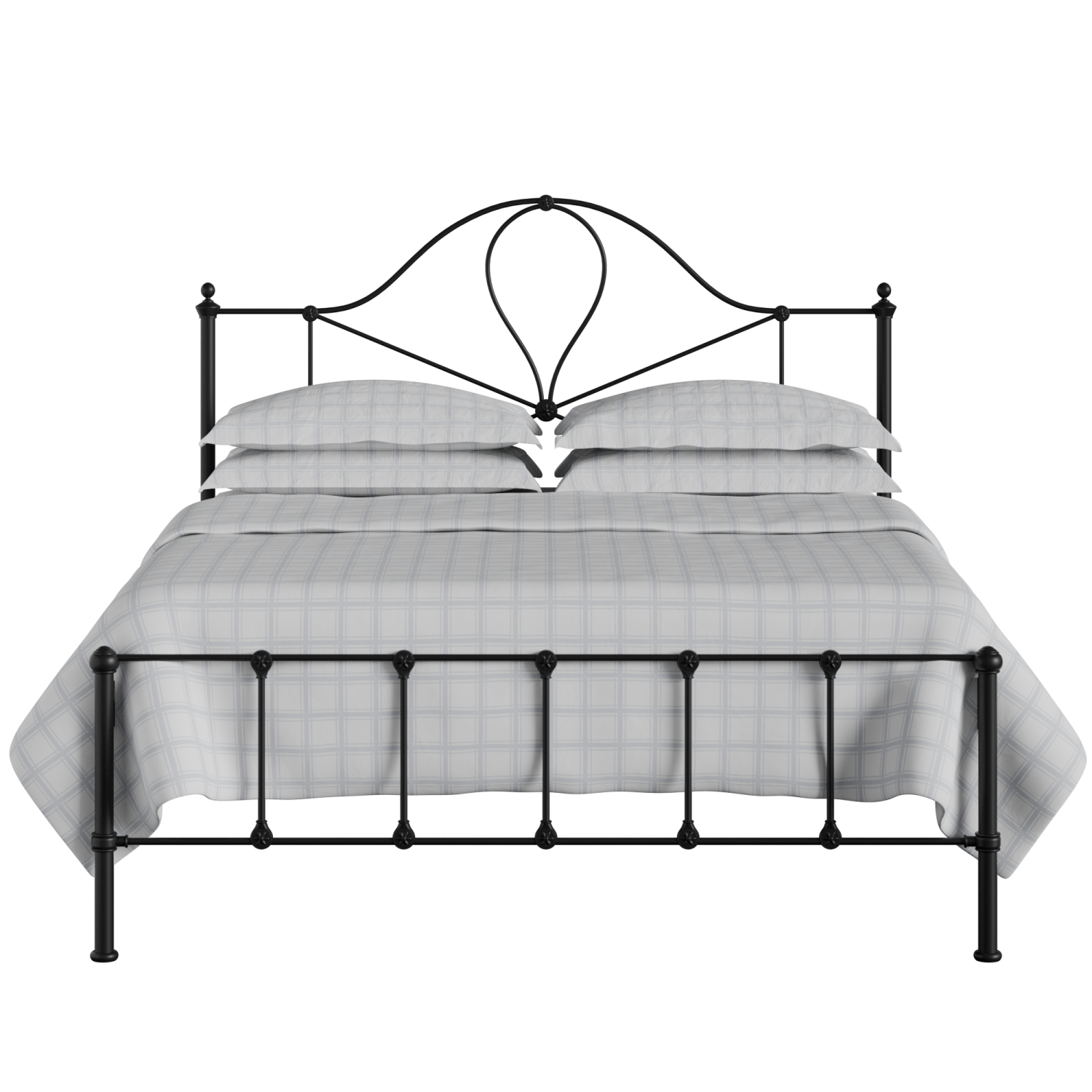 Athena iron/metal bed in black