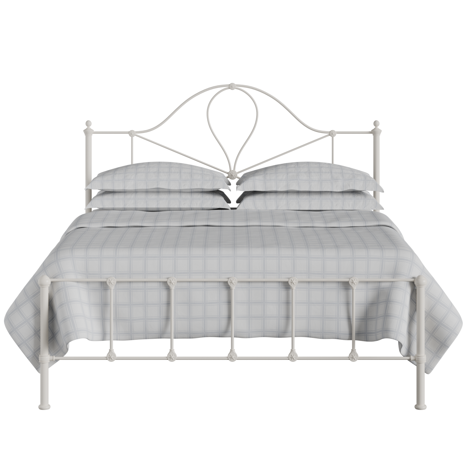 Athena iron/metal bed in ivory