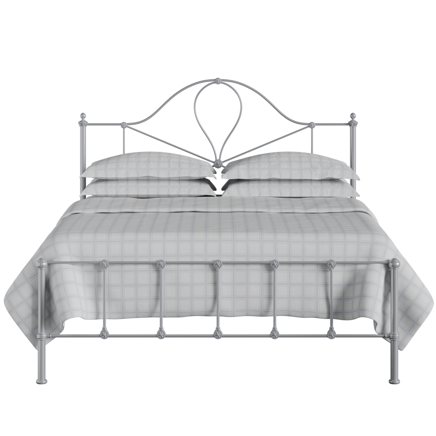 Athena iron/metal bed in silver