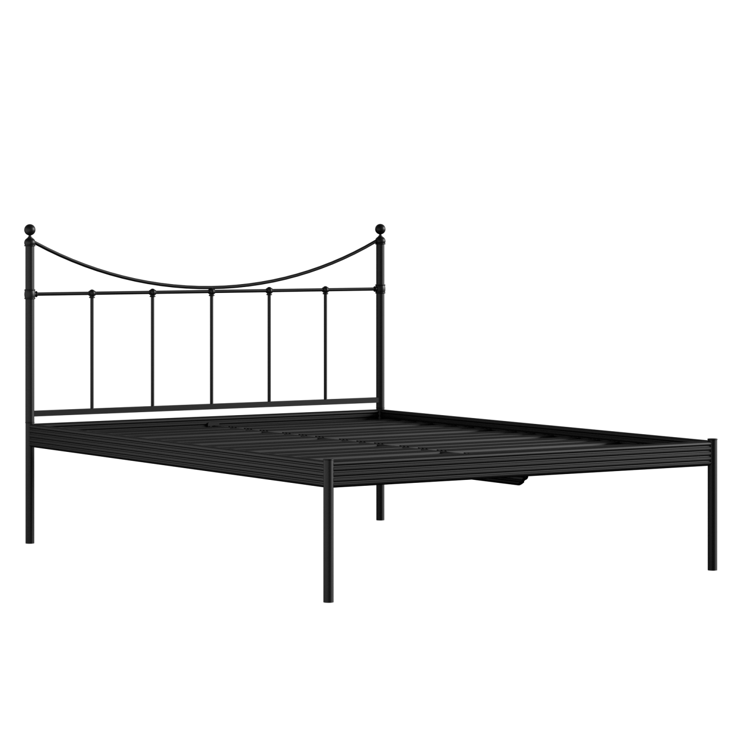 Camden iron/metal bed in black with drawers