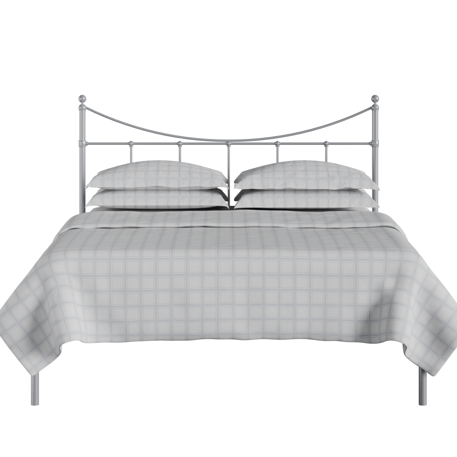 Camden iron/metal bed in silver