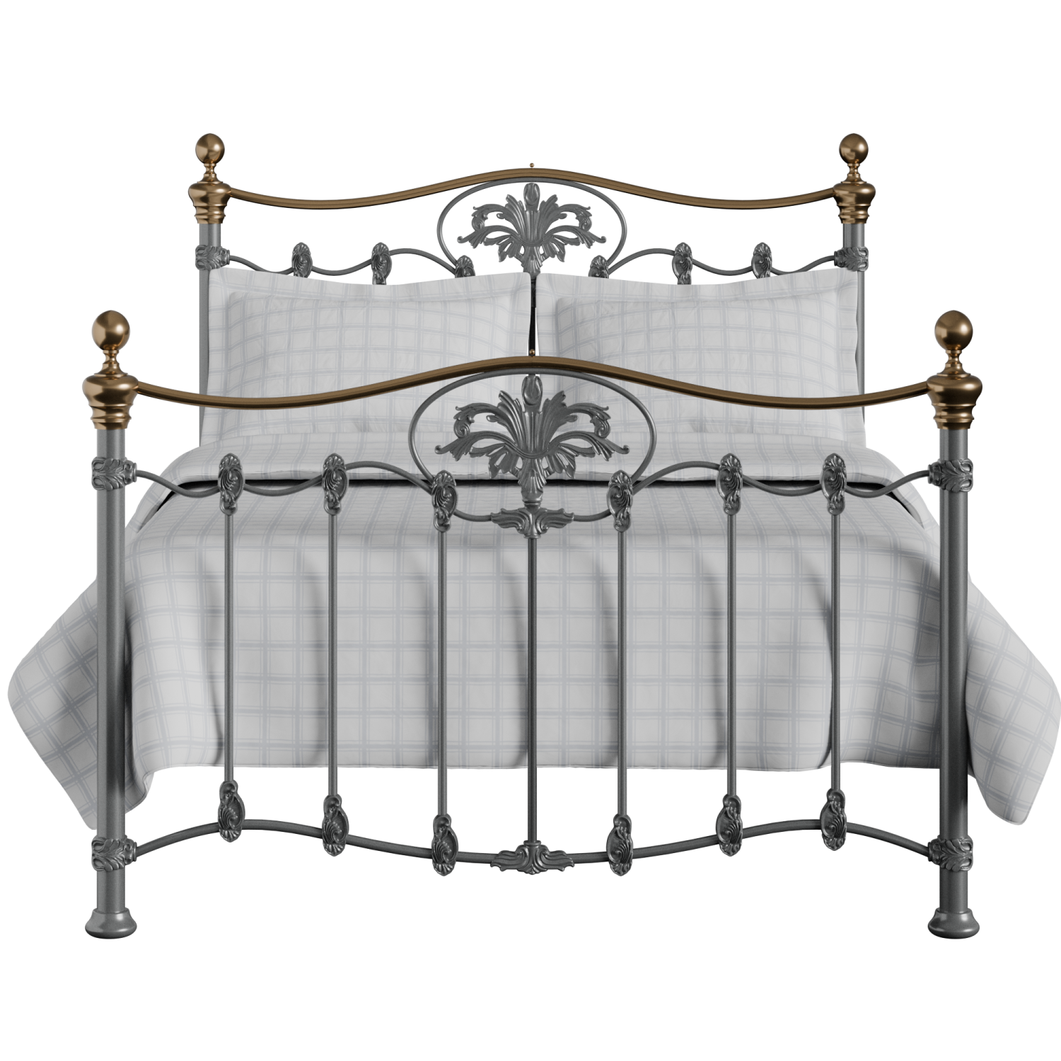 Camolin iron/metal bed in pewter