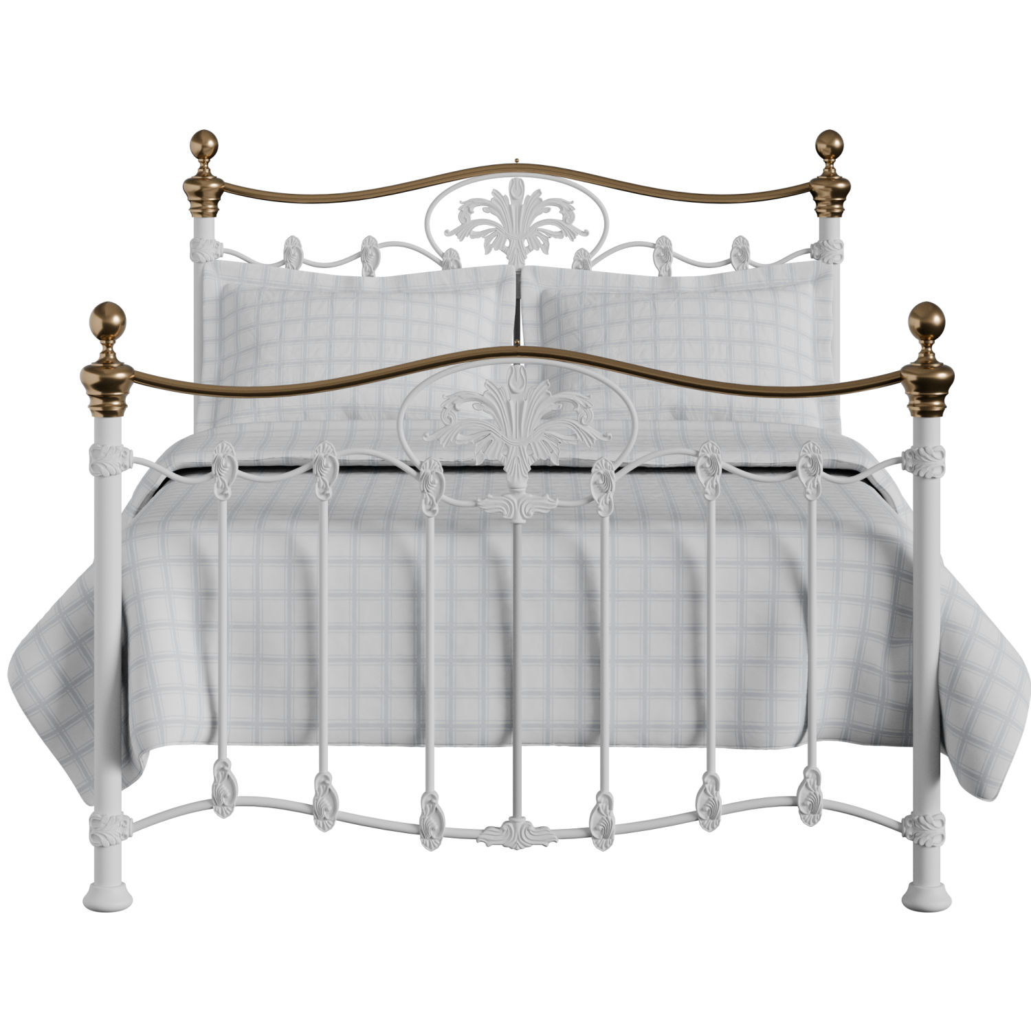 Camolin iron/metal bed in white