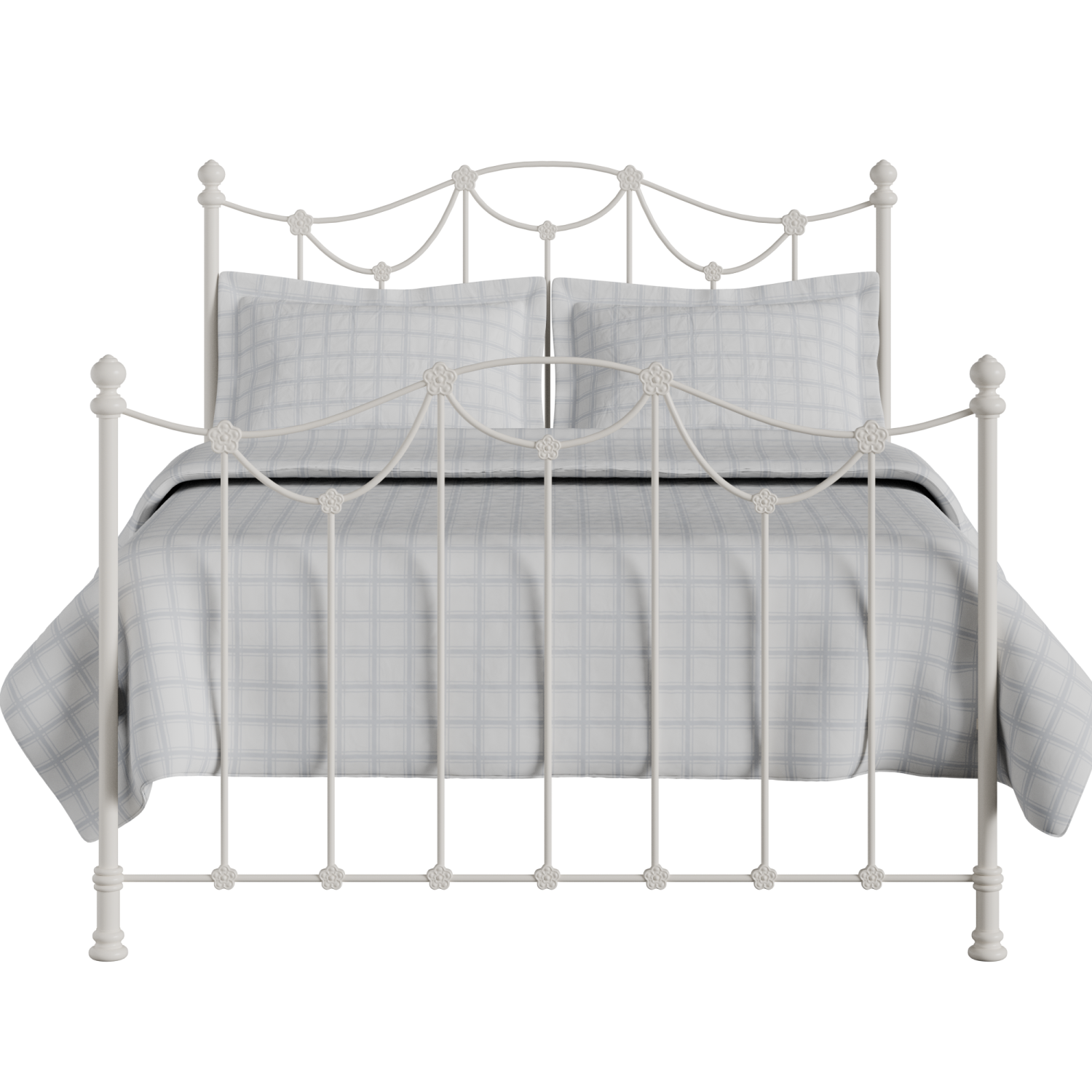 Carie iron/metal bed in ivory