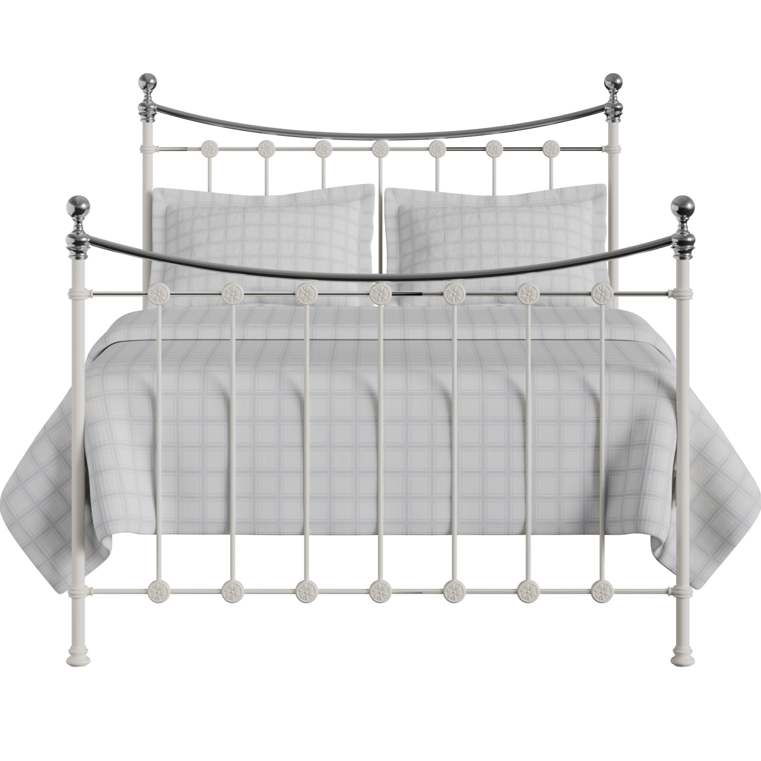 Carrick Chromo iron/metal bed in ivory