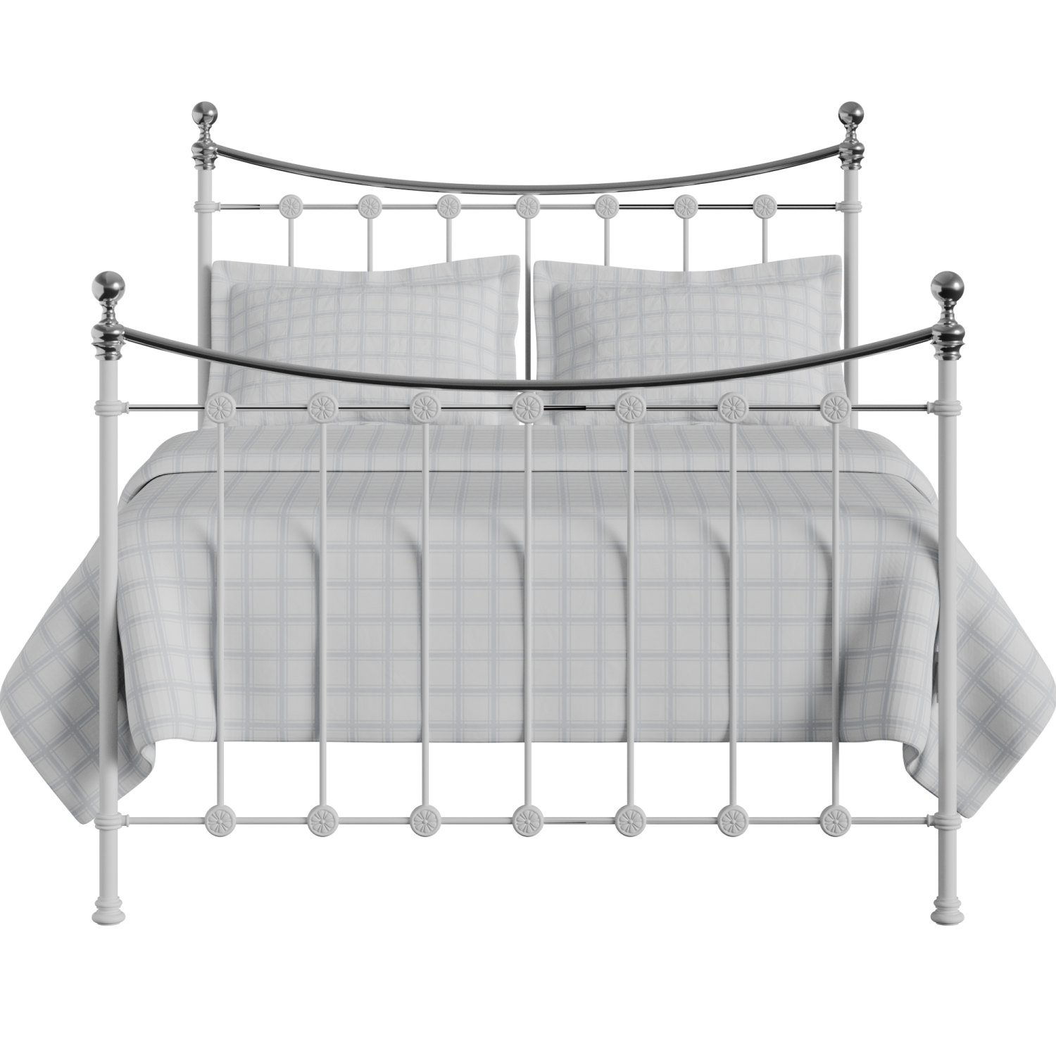 Carrick Chromo iron/metal bed in white