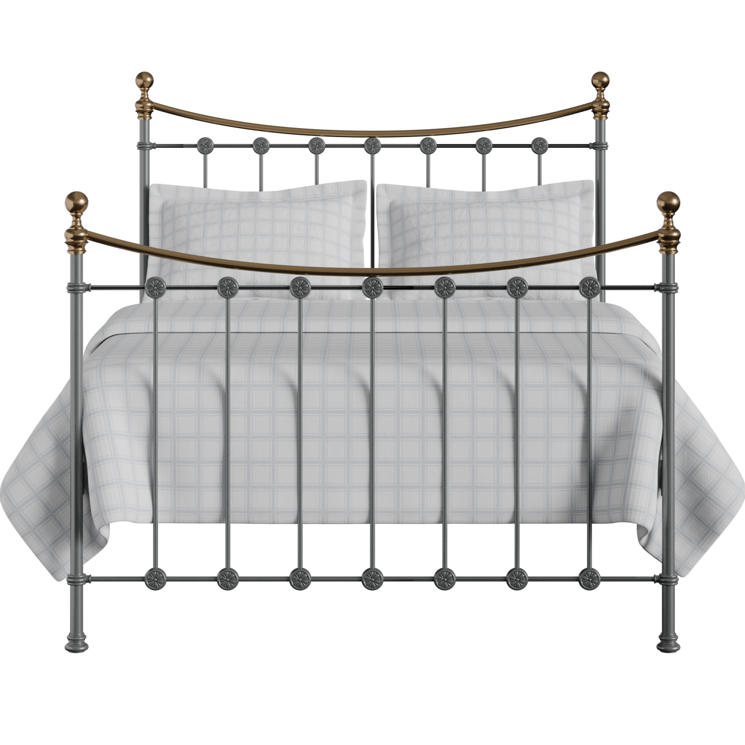 Carrick iron/metal bed in pewter