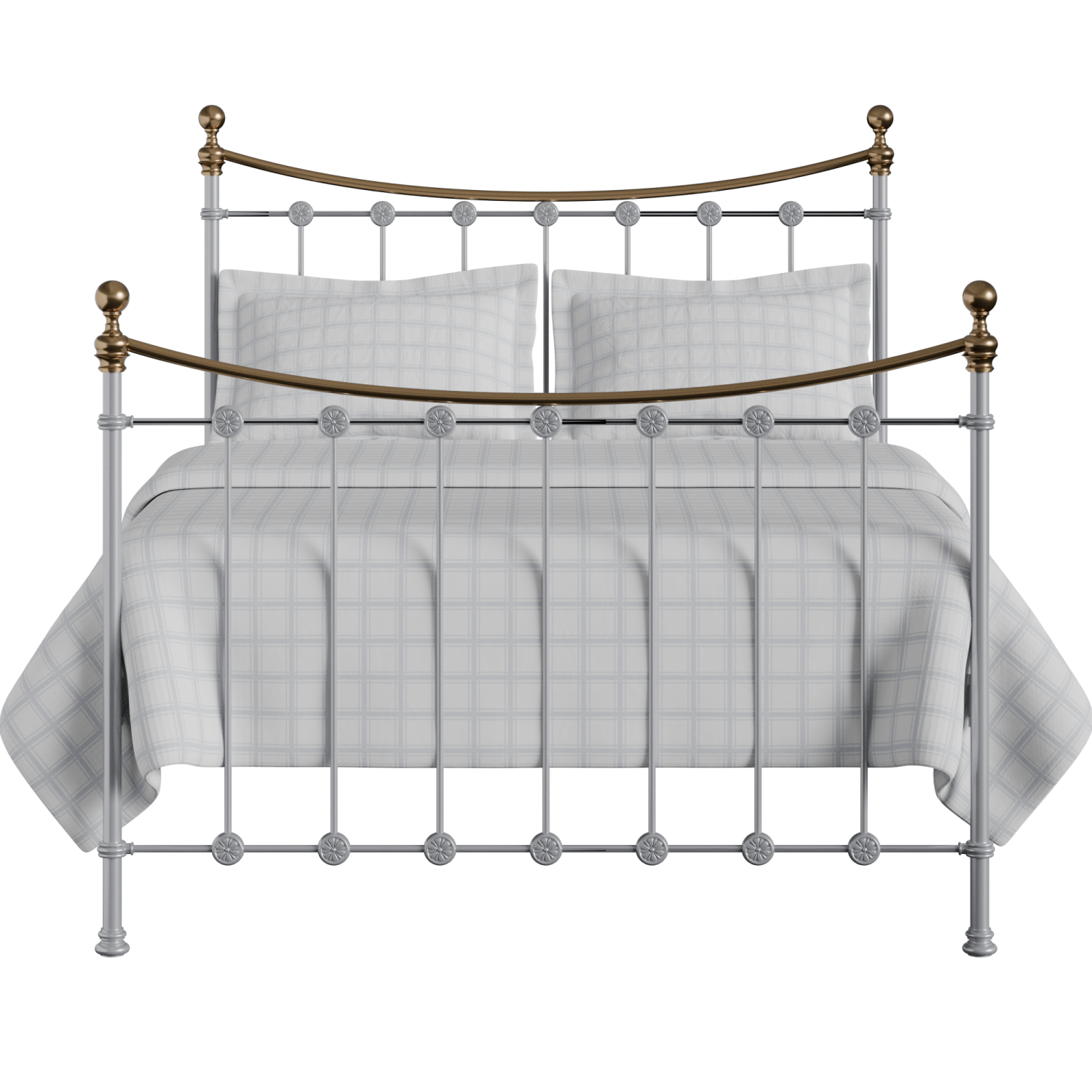 Carrick iron/metal bed in silver
