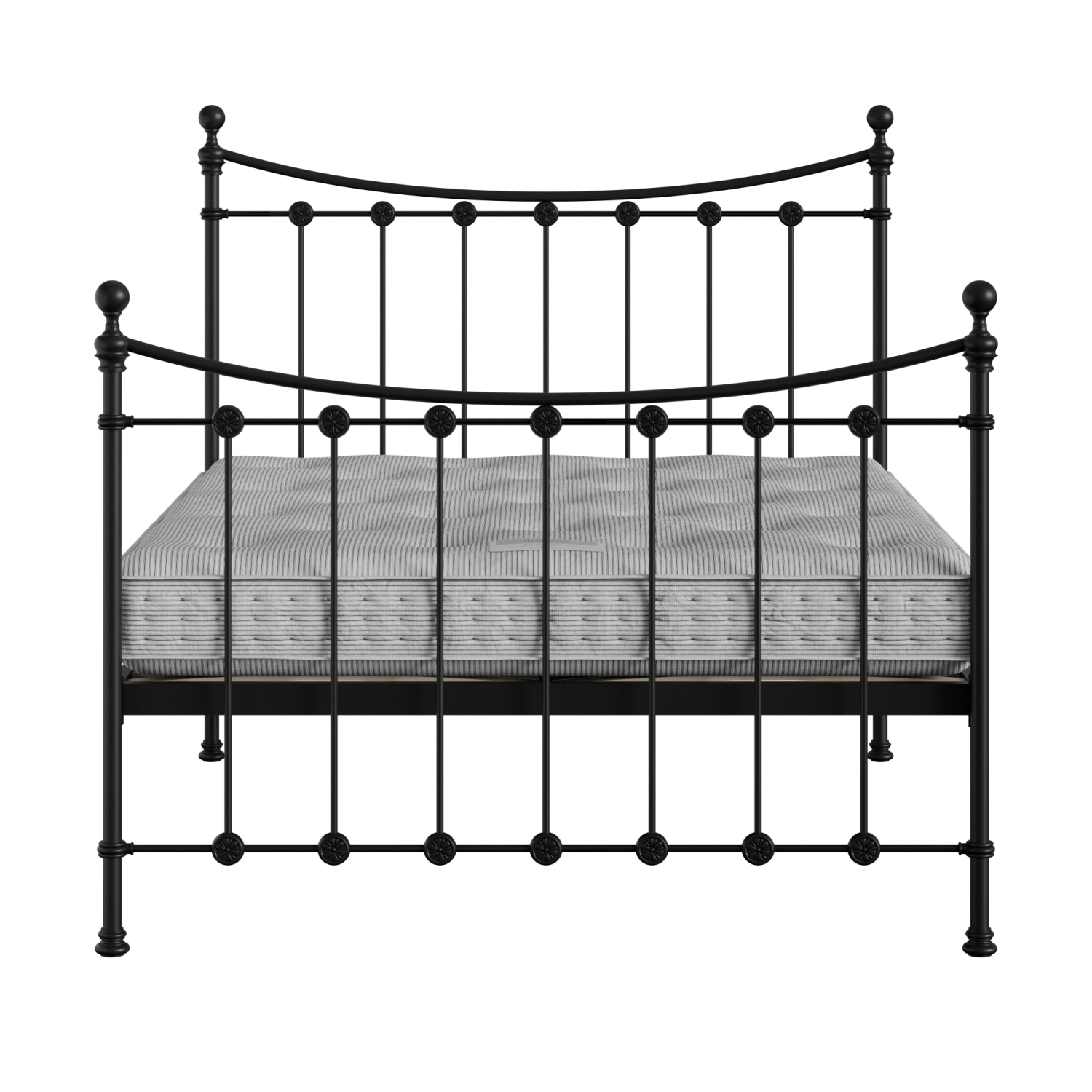 Carrick Solo iron/metal bed in black with Juno mattress