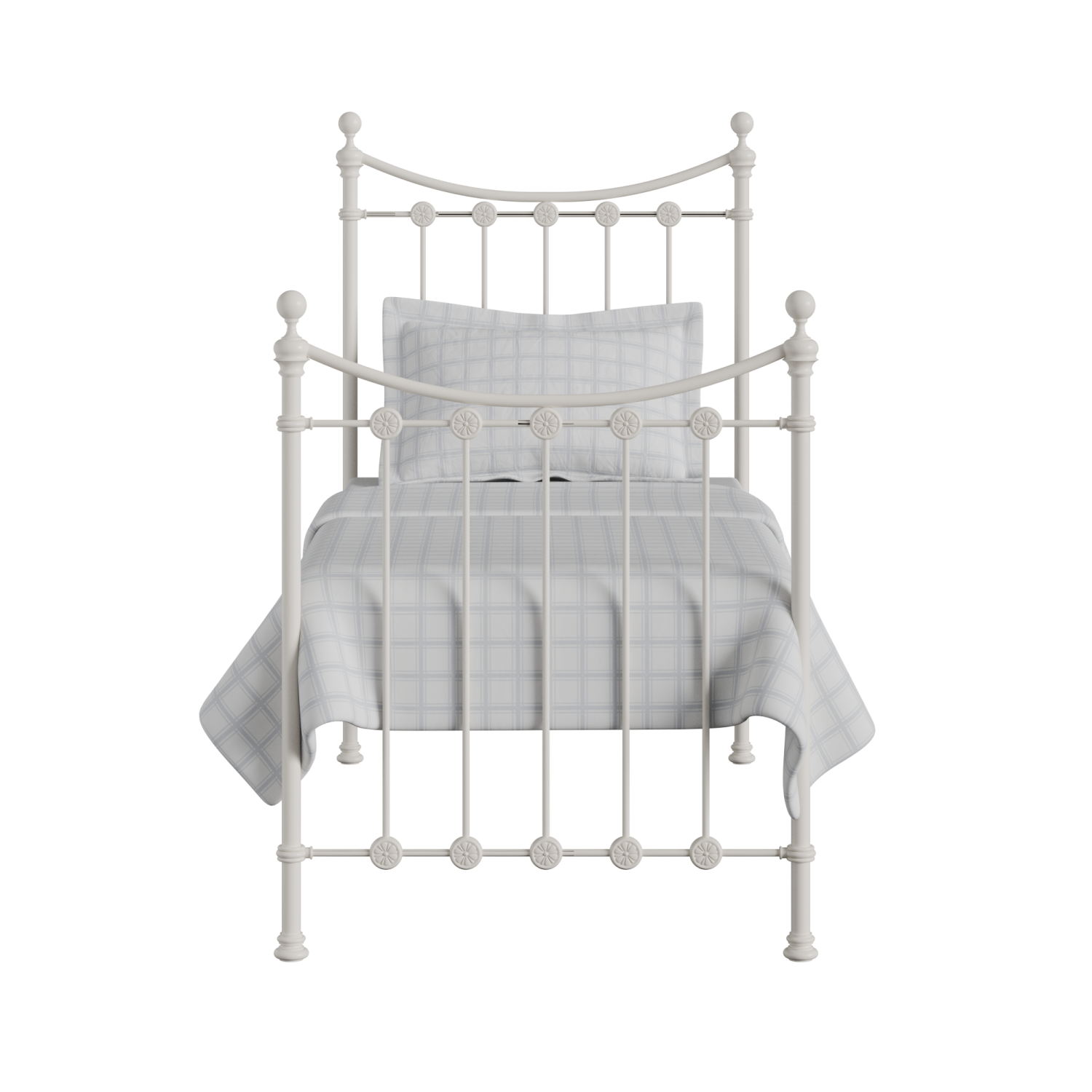 Carrick Solo iron/metal single bed in ivory