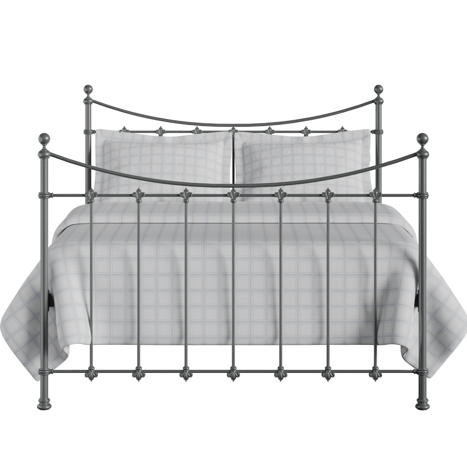 Chatsworth iron/metal bed in pewter
