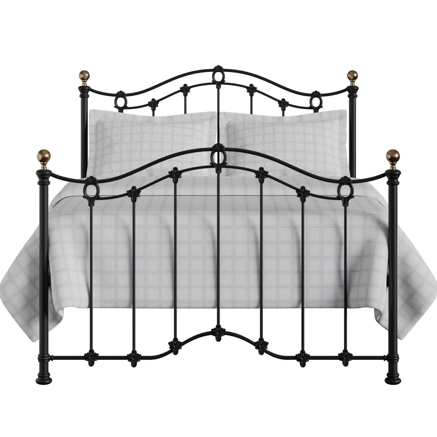Clarina iron/metal bed in black