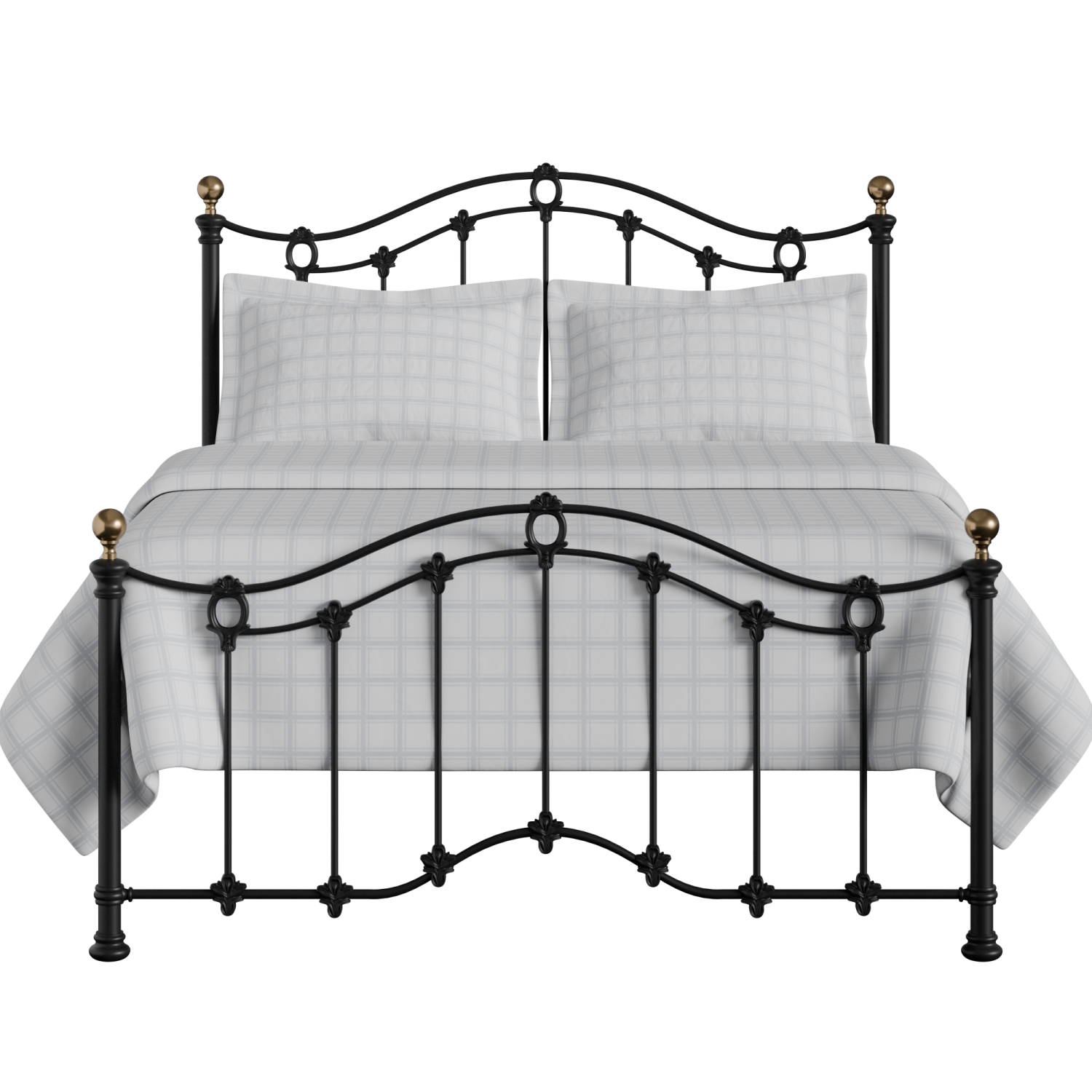 Clarina Low Footend iron/metal bed in black