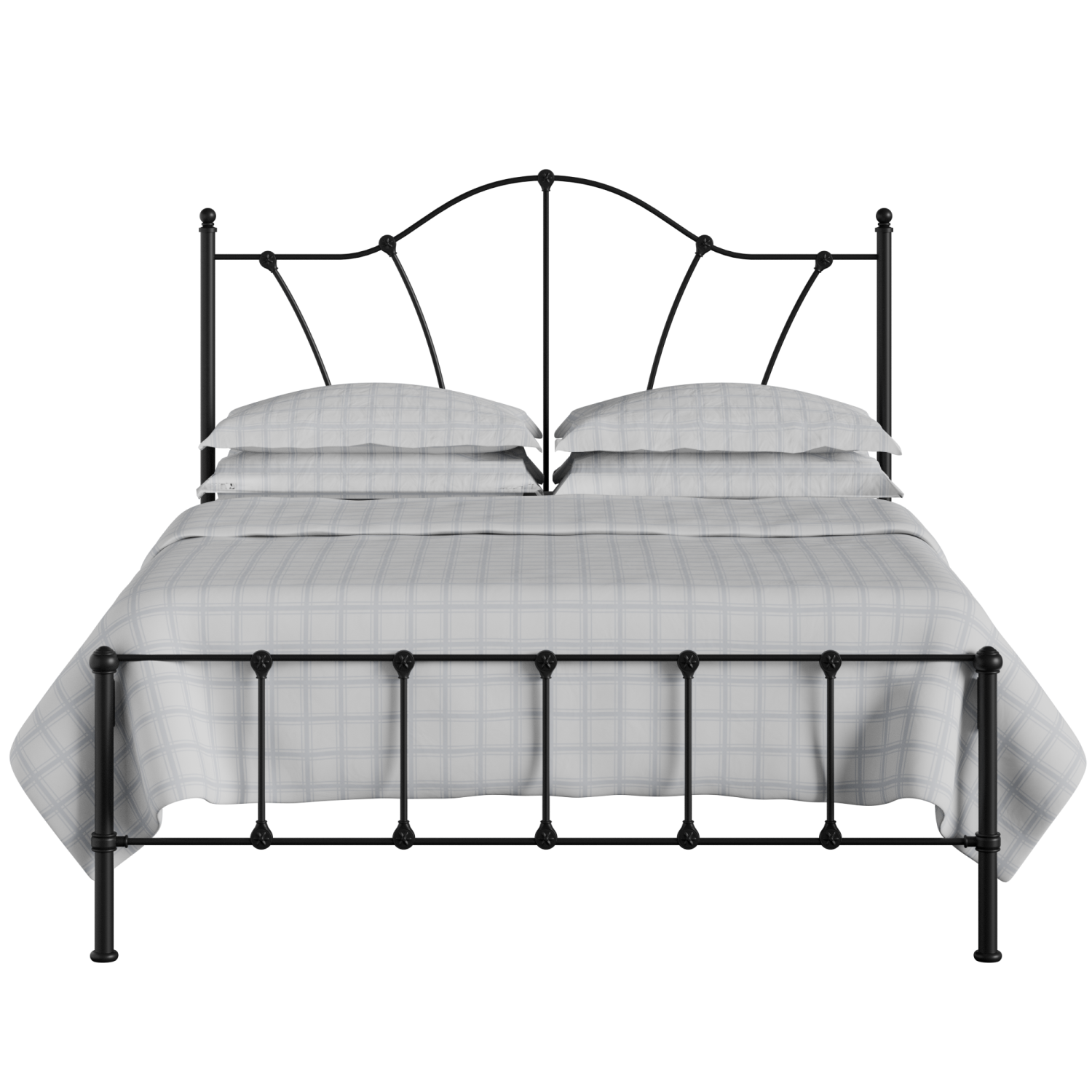 Claudia ijzeren bed in zwart