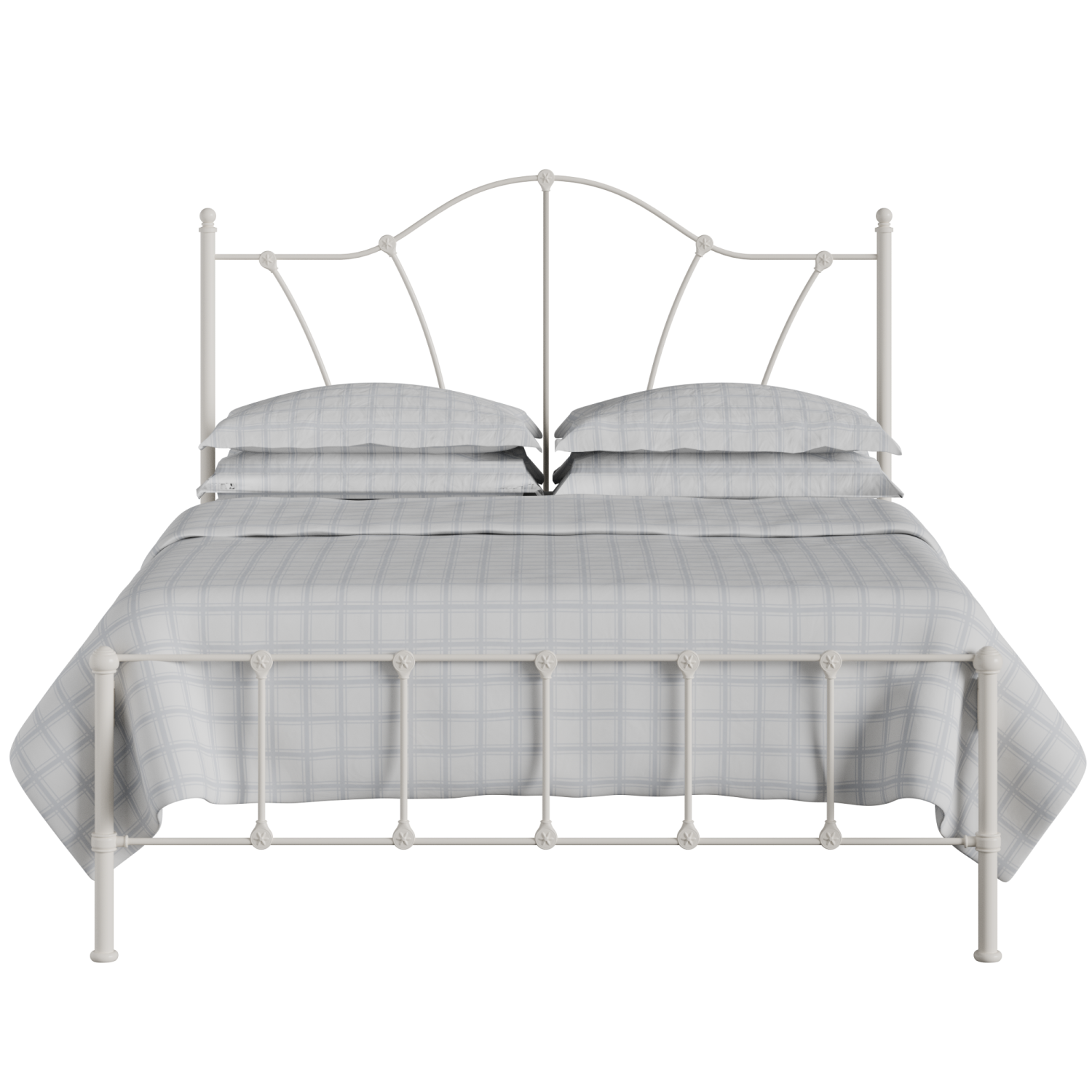 Claudia ijzeren bed in ivoor