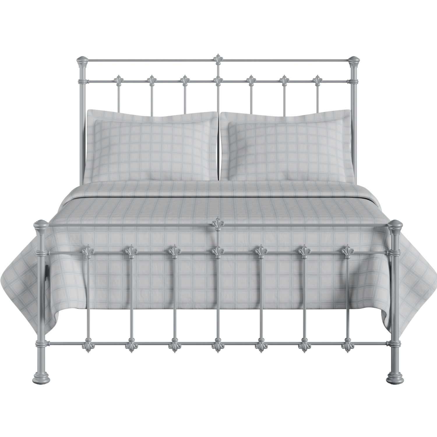 Edwardian iron/metal bed in silver