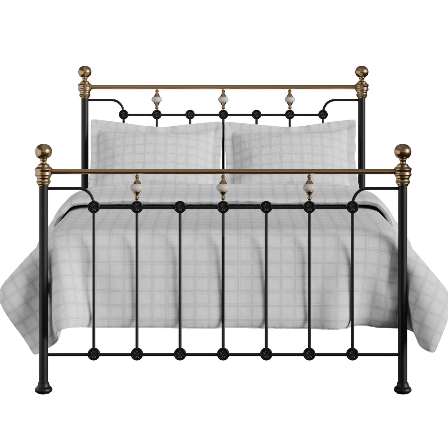 Glenholm iron/metal bed in black