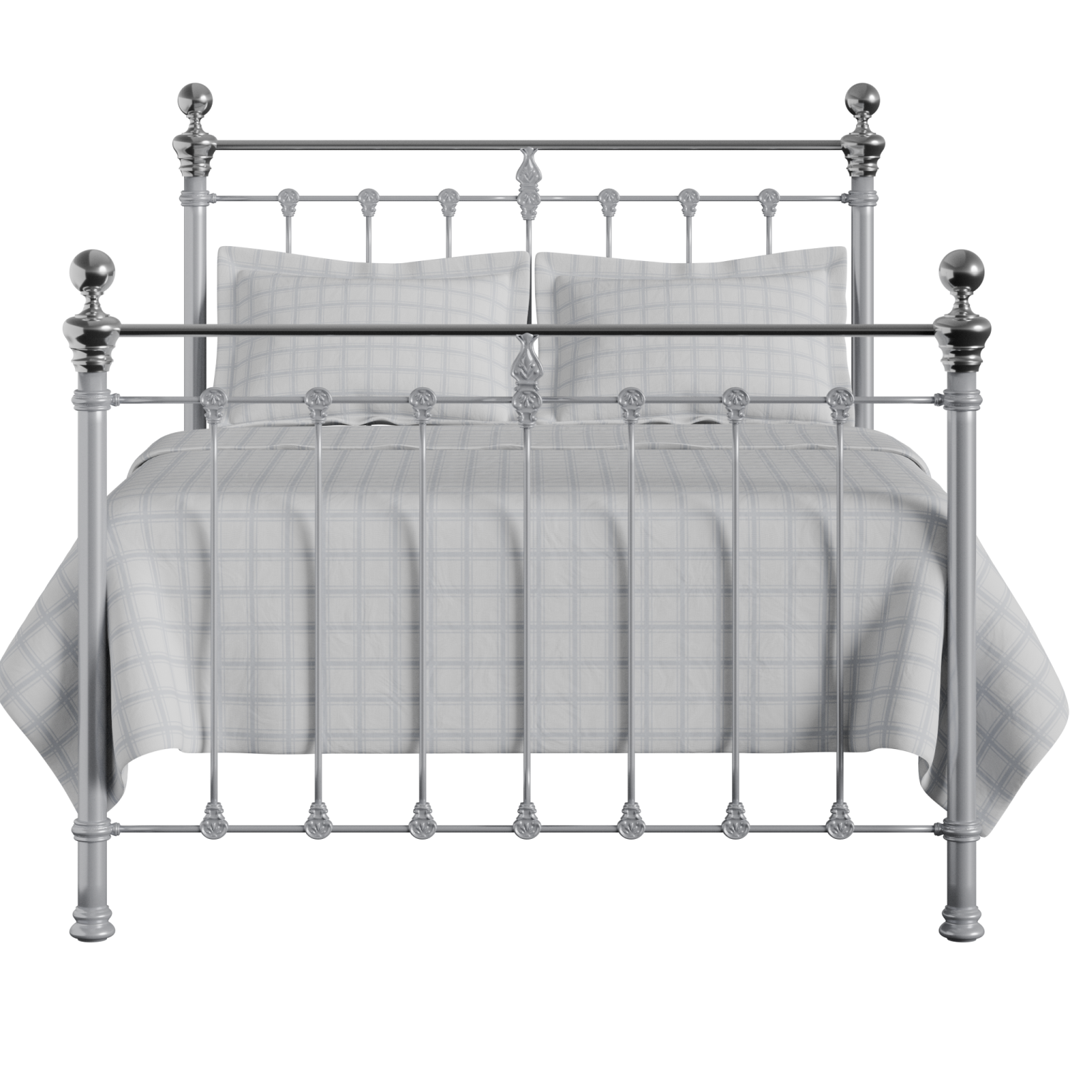 Hamilton Chromo iron/metal bed in silver
