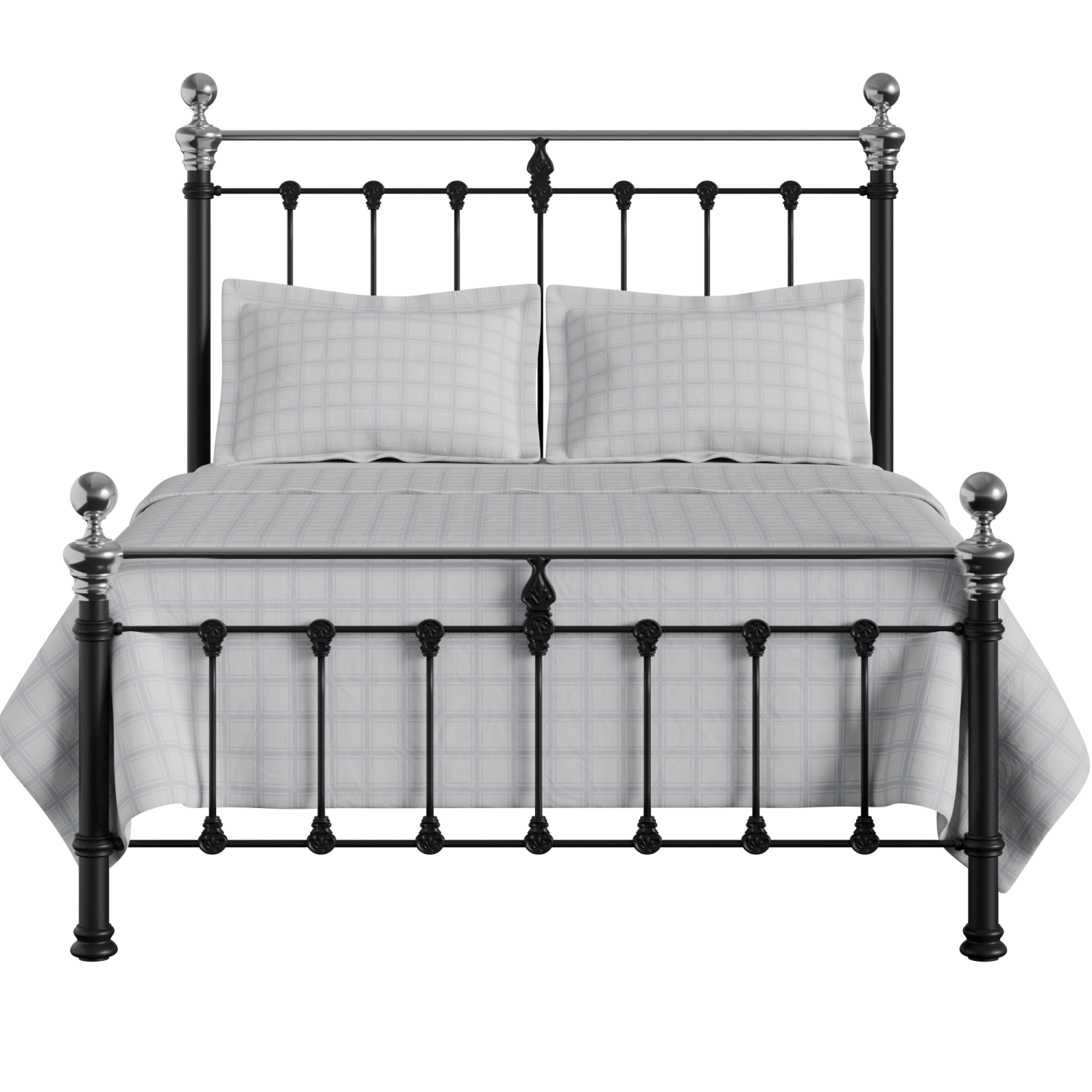 Hamilton Chromo Low Footend Metallbett in Schwarz