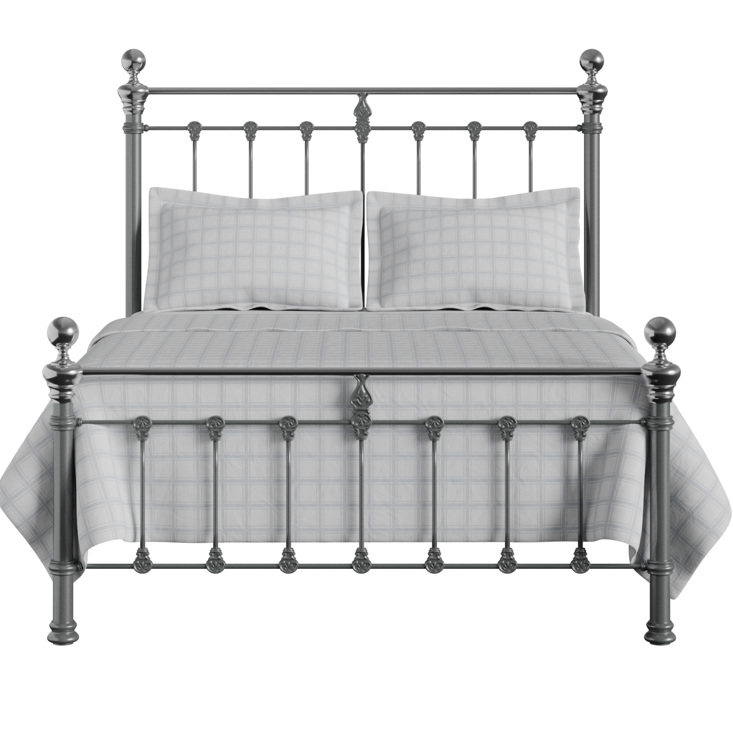 Hamilton Chromo Low Footend iron/metal bed in pewter