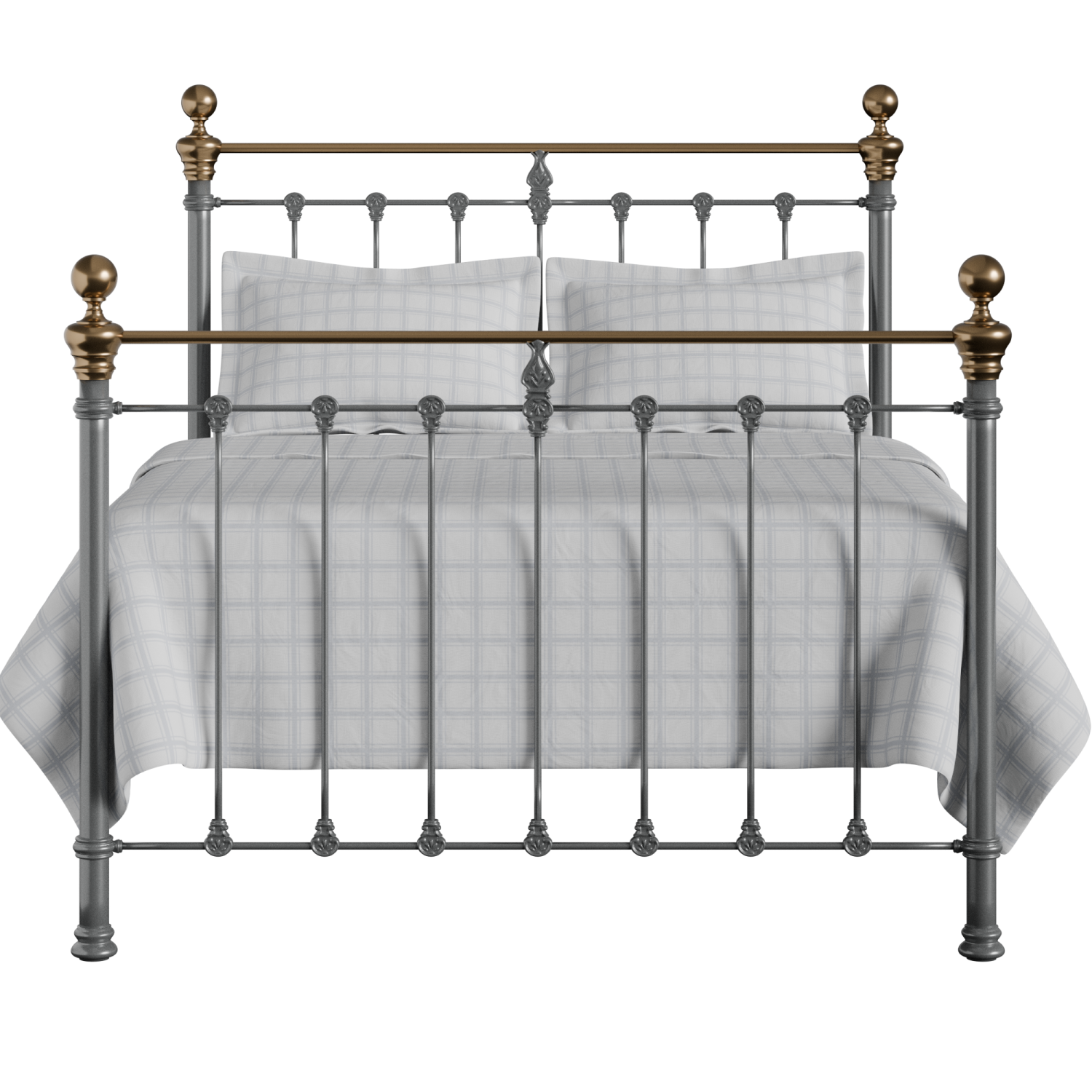 Hamilton iron/metal bed in pewter